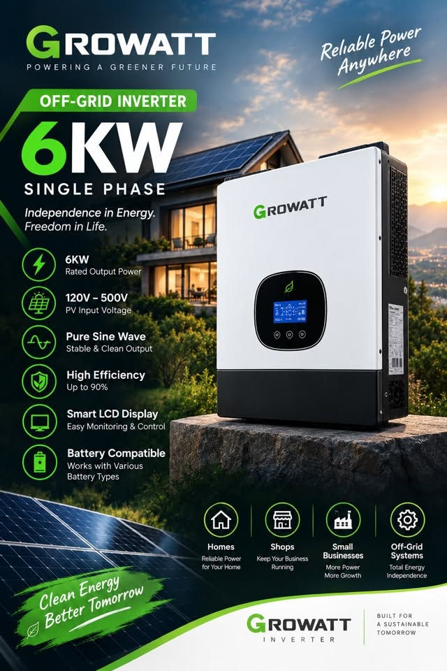 بطارية BICODI • ١٦٫٠٨ kWh • عاكس GROWATT