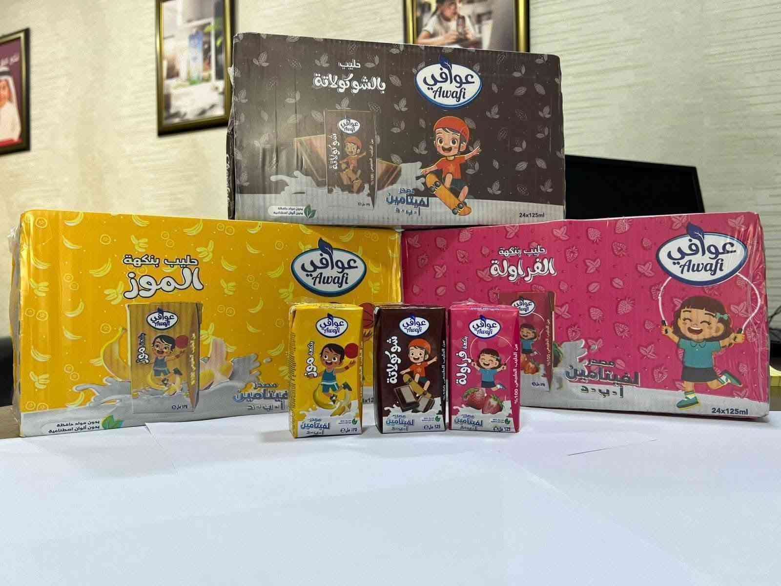 حليب عوافي • نكهات متعددة • ١٢٥مل