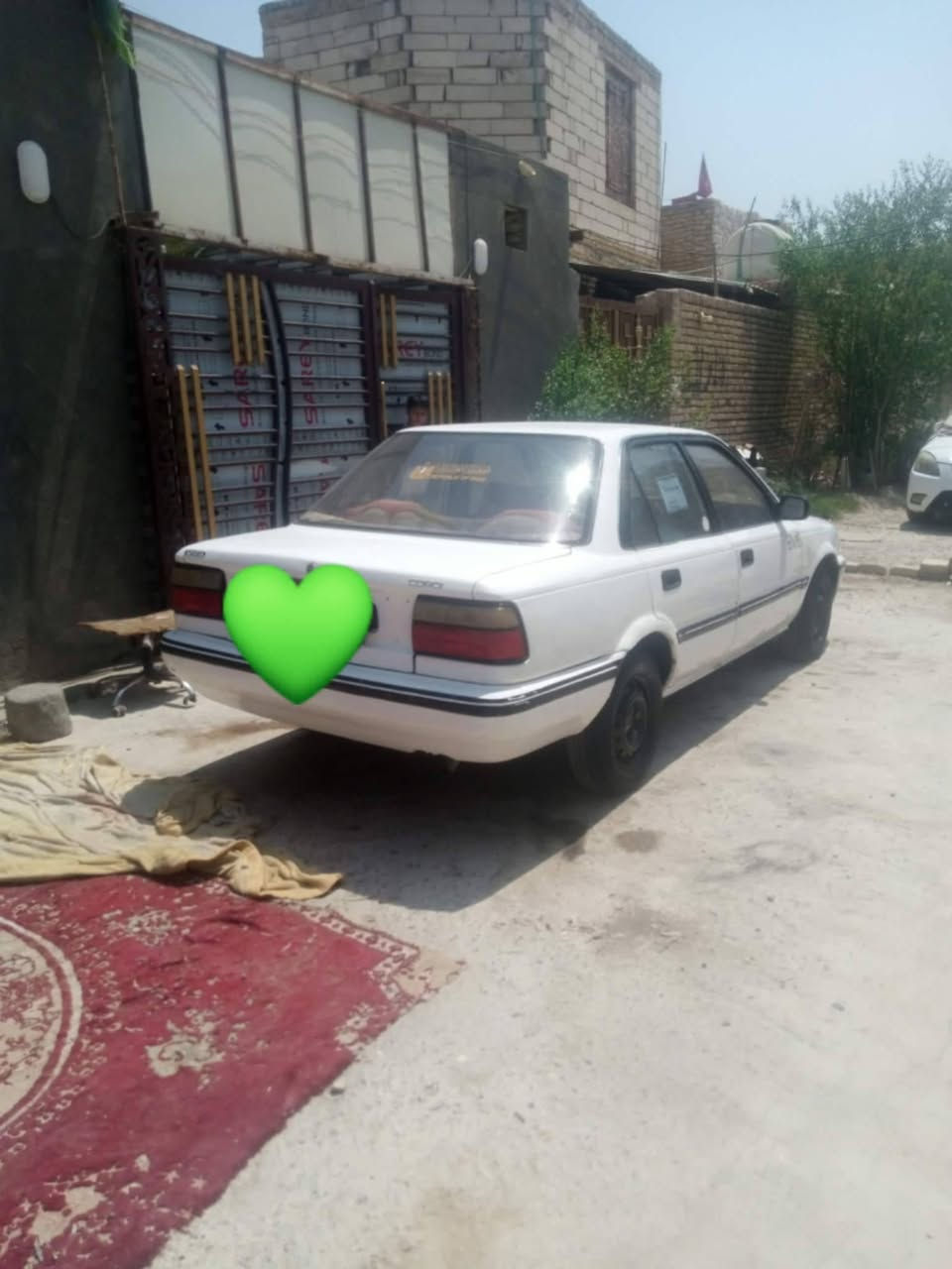 سلام عليكم كورلا للبيع مديل 1990 السيارة مكينه وكير مكفولات تخم تاير كهربايات كلهه شغاله السيارة مكفولة من الضربه القوية ومن العيب الشرعي والنقل جثة والكص والاصوليات مكينه 1800 السيارة حلوه العنوان الناصريه المركز والسعر 32 وبيهه مجال رقم الهاتف ***********
