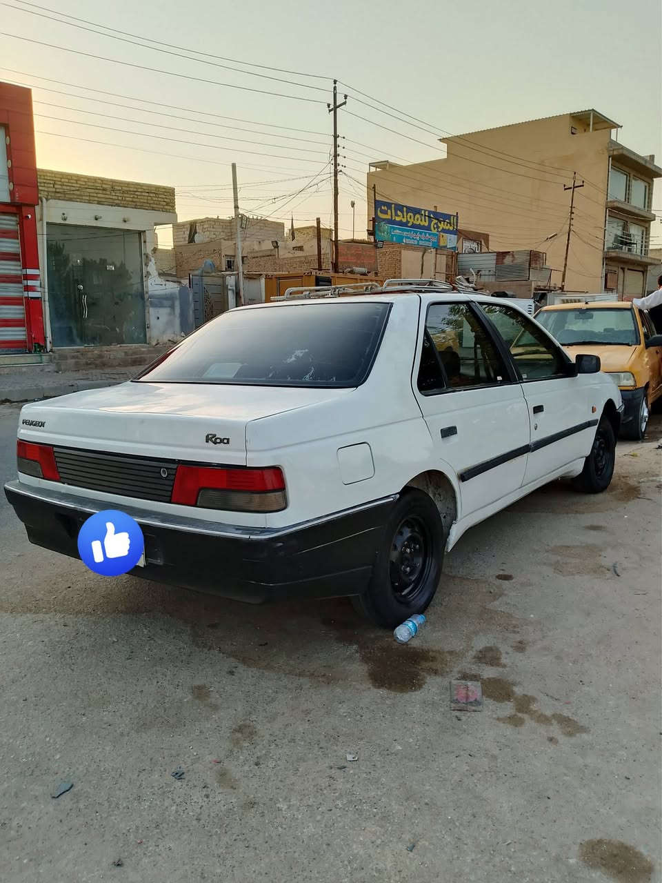 كبيجو روى مديل 9رقم قادسيه ومكانه نجف ومالكه نجف مكينه كير حداديه تخم تاير جديد سياره مكفوله شواصي مكفوله لاضربه ولاخياس كهربائيات تبريد كله شغال رقم تلفوني *********** السعر 28
