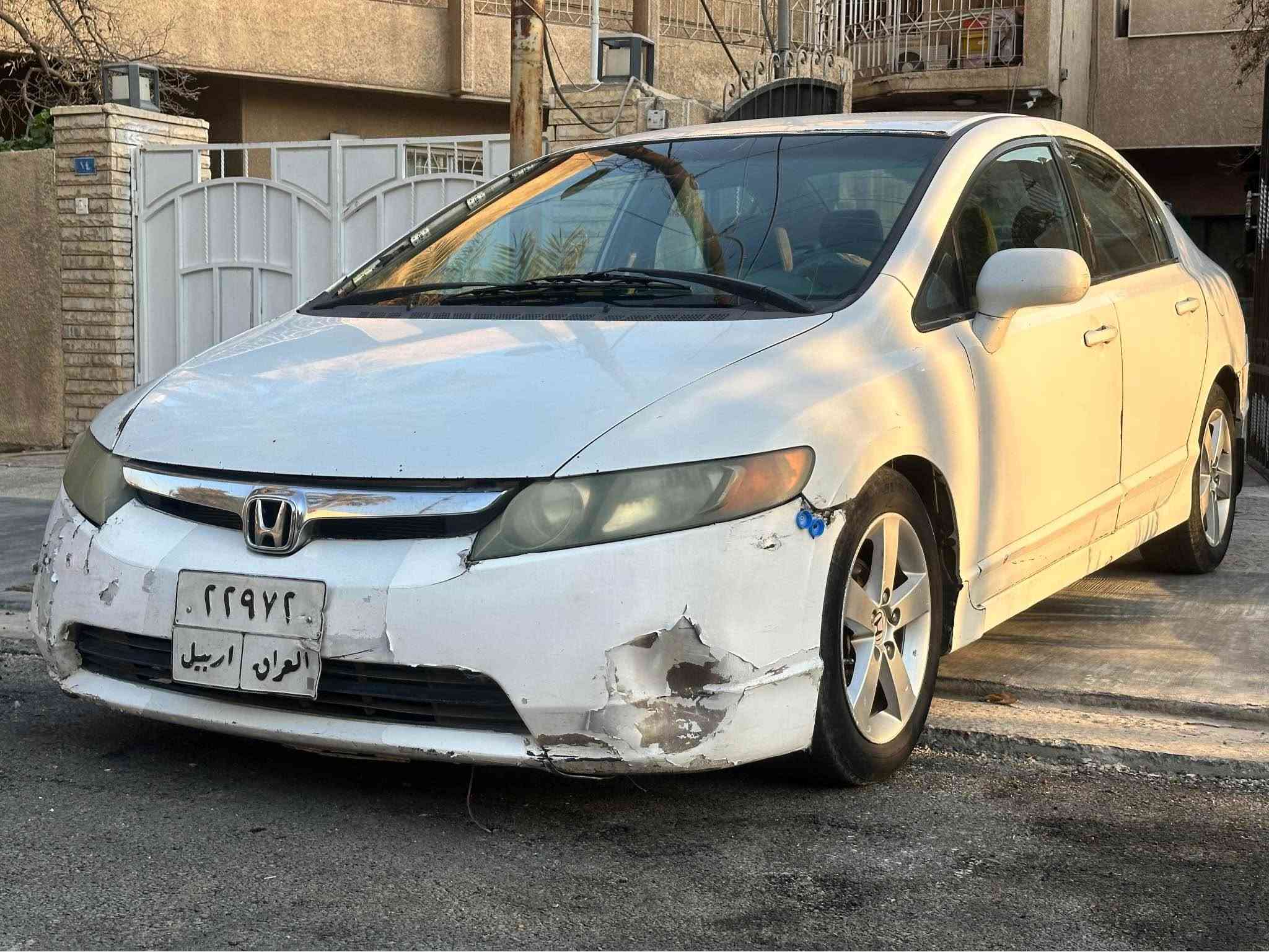 السلام عليكم للبيع سياره هوندا سفيك 2008 سياره بلاديه بدون صبغ فقط جاملغ خلفي تبريد محرك كير كله جاهز تخم تاير سياره رقم اربيل باسمي وكاله عامه تريد تحويل تريد وكاله نقصها بس دعاميات ثنين وصدره 60 ‎%‎ غيره السياره جاهزه وناعمه كلش وتبريدها ثلج سعرها 65 وبيها مجال بسيط مكان السياره بغداد حي الخضراء واي استفسار الاتصال على هذا الرقم وبي وات ساب الماسنجر مغلق *********** بغداد, العراق
