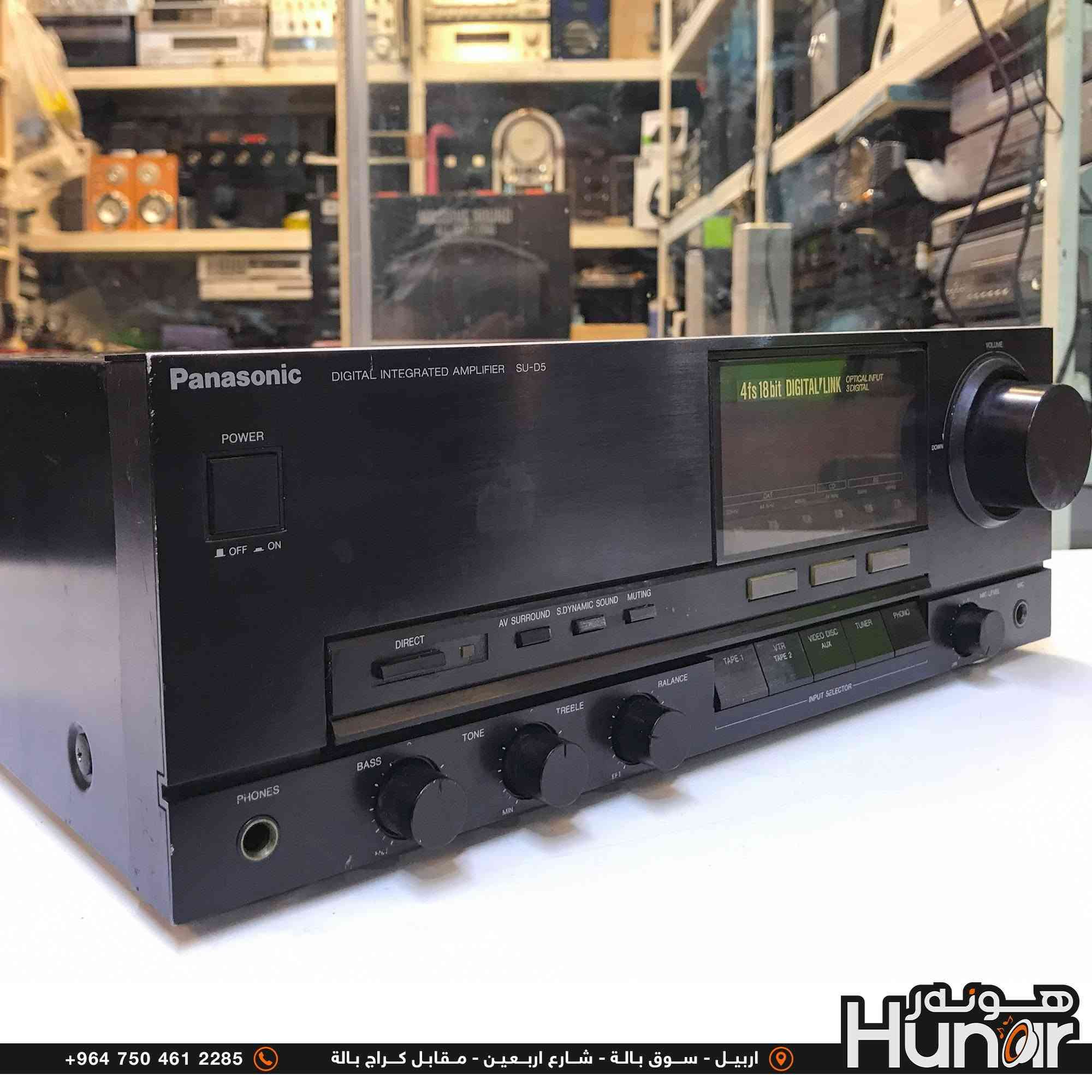 Panasonic SU -D5 .110 VOLT DIGITAL INTEGRATED AMPLIFIER
MADE IN JAPAN
( کوردی • عربي )

🟢توصيل موجود الي جميع المحافضات
🟡گەياندن هەیە بۆ هەموو شوێنێک

🟠مــعـرض هــونـەر
🔸للـصوتــیات(امبلیفایر• سماعة• رادیو• انتیك• مایكروفون)
🔸عــنـوان• اربیل سوق بالة • شارع اربعین
🔸مـوبایـل• ***********
                   ***********

🔵پـێـشانـگای هــونـەر
🔹بۆ ئامێری دەنگی و کارەبایی(ئیمپلیفایر• سەماعە• ڕادیۆ• مایکرۆفۆن)
🔹ناونیـشان• هەولیر • بازاری لەنگەی ٤۰م
🔹مـــۆبـایـل• 
***********
***********

•••••••••••••••••••••••••••••••••••••••••••••••••••
#iraq #kurdistan #duhok #zaxo #hawler #karbala #slemani #erbil #baghdad #kurd #kurdish #akre  #karkuk #kuwait #najaf
#amplifier #audio #subwoofer #sound #music #audiophile #bass #stereo #amplifiers #speaker #soundsystem #speakers
#اربيل #العراق #بغداد

نص مكتوب في الصور:
- +964 750 461 2285 اربيل - سوق بالة - شارع اربعين - مقابل كراج بالة Hunar
- +964 750 461 2285 اربيل - سوق بالة - شارع اربعين - مقابل كراج بالة
- +964 750 461 2285 اربيل - سوق بالة - شارع اربعين - مقابل كراج بالة Hunor
- هونر
- Hunar
- +964 750 461 2285
- اربيل - سوق بالة - شارع اربعين - مقابل كراج بالة
