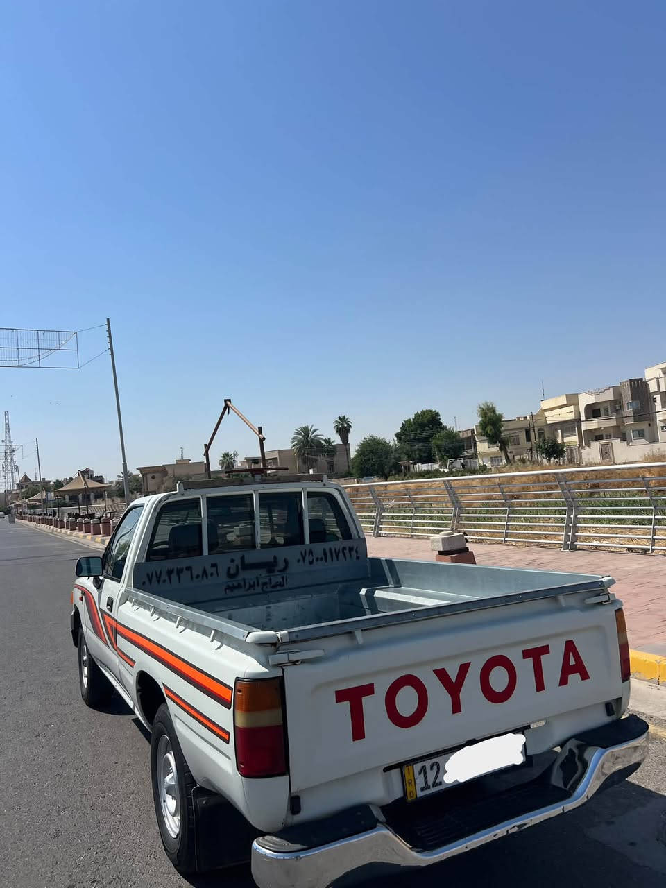 بيكم تويوتا 
موديل93
صبغ بس البودي 
رقم نينوى سنوية جديدة 
كير توماتيك بلادي جامات كهرب ستيرن بور 
تبريد تدفئة كلو شغال شرط
مكينة وكير شرط 
السعر:70 وبيها مجال بسيط 

مكاني الموصل 
للتواصل على الواتساب او الاتصال على الرقم
***********
