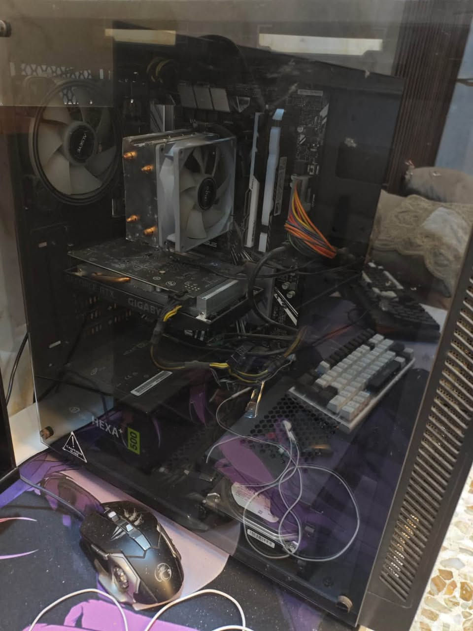 سلام عليكم تجميعة للبيع المواصفات
المعالج كوراي i3 8100
الكارت الشاشة 3050
البور سبلاي 500W
الرامات 24 8*16
المذر بورد اسوس
الفانات 5 
الذاكرة ssd 256 وhhd512
السعر 750الف وبي مجال
للاتصال او مراسلة واتساب ***********
عندي توصيل محافظات مكاني نجف
