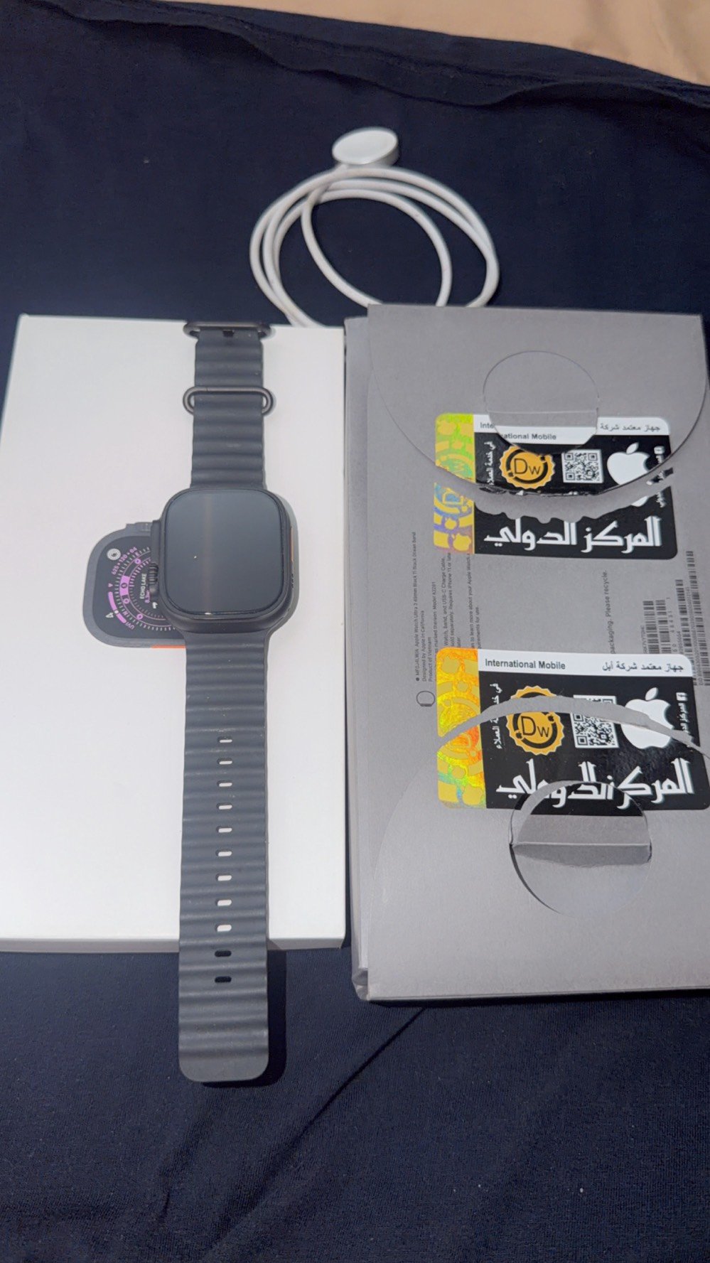لــبيـع Apple Watch Ultra 3
* المقاس: 49 ملم
* ⁠الون اسود 
* ⁠ المقاومة للماء: مناسبة للسباحة والغوص والرياضات المائية.
* الصحة: قياس نبض القلب، ECG، تتبع النوم، ومزايا صحية أخرى، ومنها إشعارات علامات ارتفاع ضغط الدم. 
* الرياضة: الجري، المشي، ركوب الدراج
* ⁠السباحه  الغوص 
* ⁠3 ميكروفونات
* ⁠الساعه بحال وضع الشركه جديده
* ⁠بعدها ب الضمان  
* ⁠البطاريه 100 
* ⁠السـعر ملـيون 
* ⁠الي ميعرف بـ الساعه خلي يعبـر المنشور

رقمي ***********