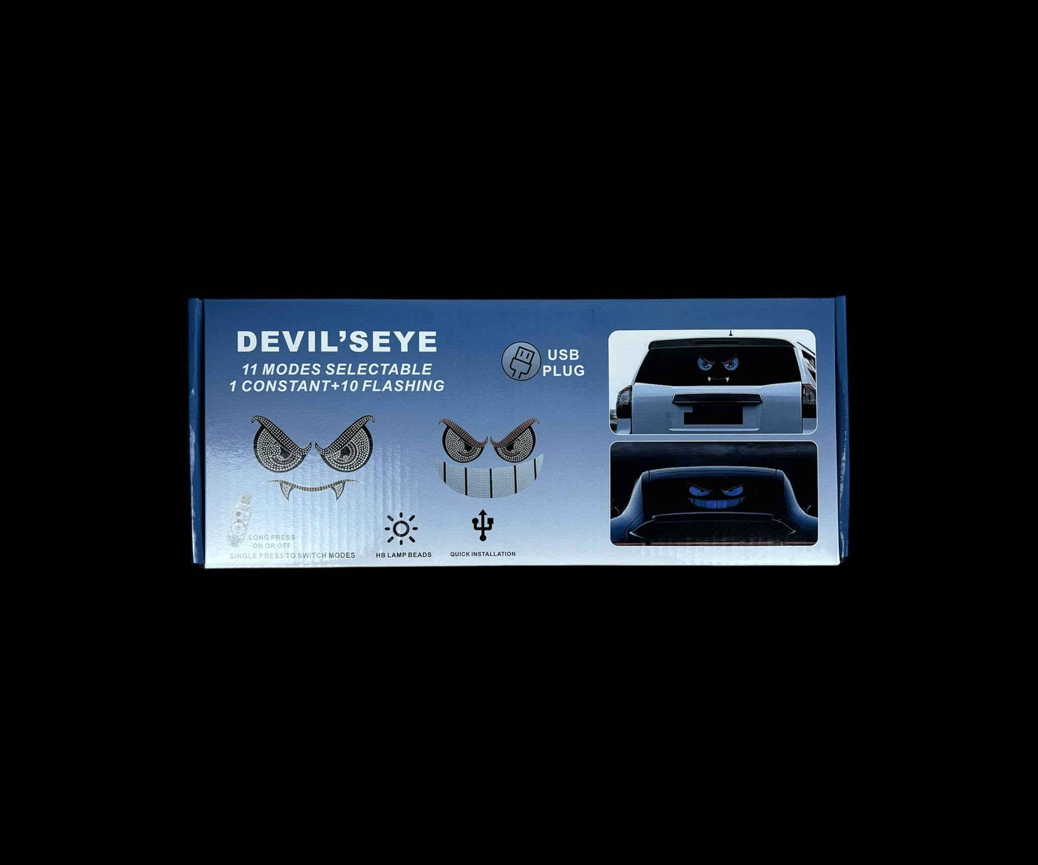 أضواء لد عيون وفم الشيطان للسيارة - Devil's Eye Car LED Lights

الاستخدامات:

زينة السيارة، تعبير عن الشخصية، جذب الانتباه، أضواء خلفية إضافية ممتعة.

المميزات:

تصميم عيون وفم "شيطان" الفريد والجذاب.

11 وضع إضاءة مختلف لاختيارك: وضع ثابت واحد و10 أوضاع وامضة.

عالية السطوع بخرز HB (High Brightness) لجذب الانتباه ليلاً.

تشغيل سهل عبر منفذ USB، مما يسهل توصيلها بأي مصدر طاقة USB.

تركيب سريع وبسيط باستخدام الشرائط اللاصقة المرفقة.

سلك طويل جداً (400 سم) لسهولة التوجيه من الخلف إلى الأمام.

محتويات الصندوق:

وحدتا لد عيون الشيطان (زوج).

وحدة لد فم مبتسم (قطعة واحدة).

وحدة تحكم USB مع زر تبديل الأوضاع.

4 شرائط لاصقة مزدوجة الوجهين.

الأسلاك المتصلة.

الملاحظات:

سهولة التحكم بضغطة زر لتبديل الأوضاع، ضغطة طويلة للتشغيلالإيقاف، تصميم جذاب للشباب ومحبي التميز.

القياسات:

قياس الكارتون: 32 × 13 × 4 سم.

طول السلك: 400 سم.
السعر 20الف 
خدمه توصيل5الف 
***********
