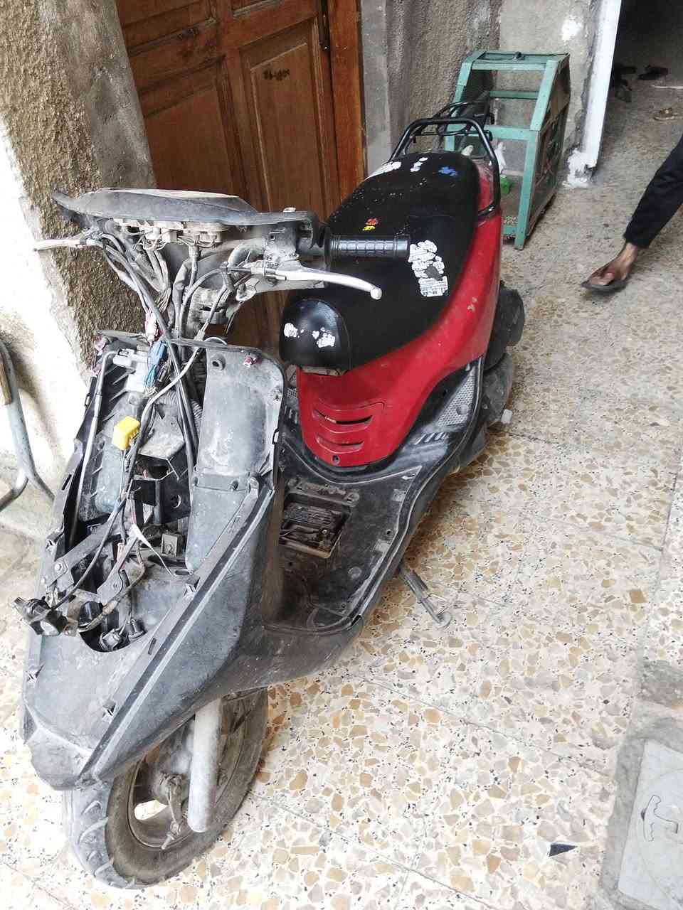 سلام عليكم دراجه بغبغا بريس دراجه مسوي بيه حادث خلل بل ضفيره فيت بم يشكل مكينه ما مفتوحه العنوان بغداد ام الكبر والغزلان السعر 500 التواصل ***********
