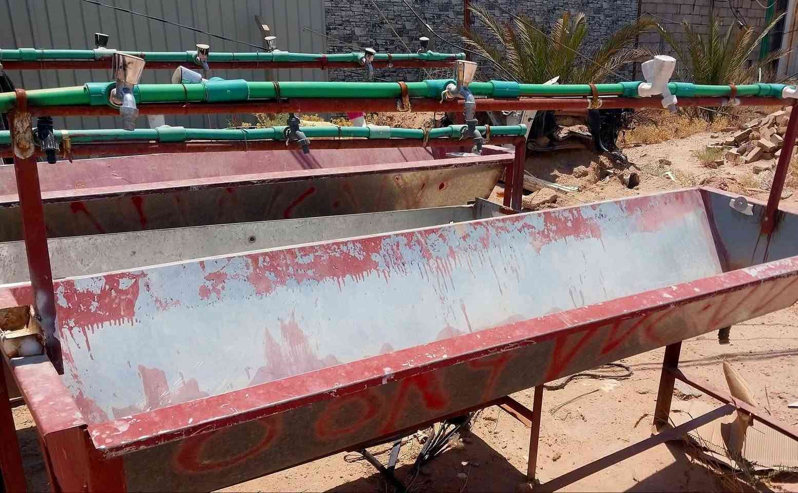 السلام عليكم ورحمة الله وبركاتة للبيع مغاسل حوضيه و جادر طول ٦ والعرض ٣او ٤ ويوجد معاه غطاه شرط بهاري قماش درحه اوله
رقم الهاتف *********** العنوان شارع كربلاء نجف عمود ٤٩٢ على شارع يا علي
