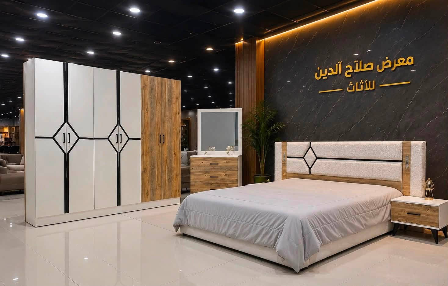 معرض صلاح آلدين للأثاث المنزلي للجمله والمفرد 
وصول حاويه جديده 
غرف نوم تركي اقتصادي 5قطع تركي اصلي معمل طرابزون 
خشب بلوك hdf ثقيل برغي وجوي حديد 
سرير حديد 10 ارجل يتحمل أوزان ثقيله 
اناره كومدي لدات 
سرير نفرين قياس 180x200
#ملاحضه_موديلات_خاصه_بمعرضنا_فقط_وكيل_حصري 
بسعر جمله 
***********
#الفرع_الاول تكريت الزهور مقابل كليه التربيه البنآت مجاور تانكي المآء قرب غصن الزيتون 
#الفرع_الثاني تكريت الزهور مقابل مدرسة خالد بن وليد قرب تربيه البنآت
