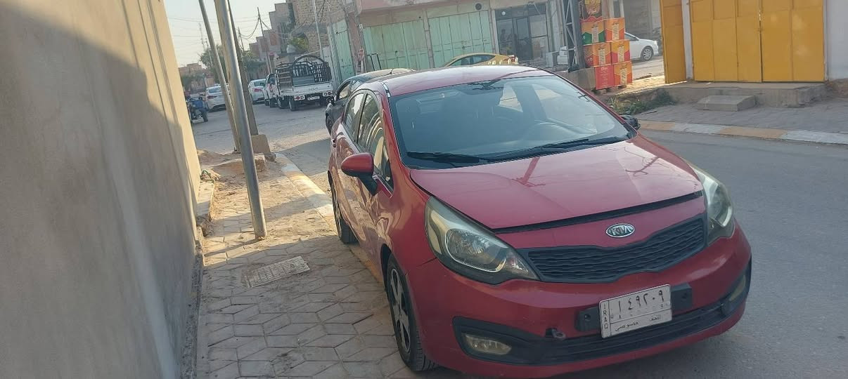 ‎السلام عليكم كيا ريو موديل 2013 
سياره نظيف من كل نواحي تبريد حداديه تخم تاير 
***********‎ حمزة, القادسية
