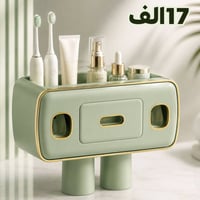 منظم فرش أسنان • يثبت بدون حفر • مقاوم للرطوبة