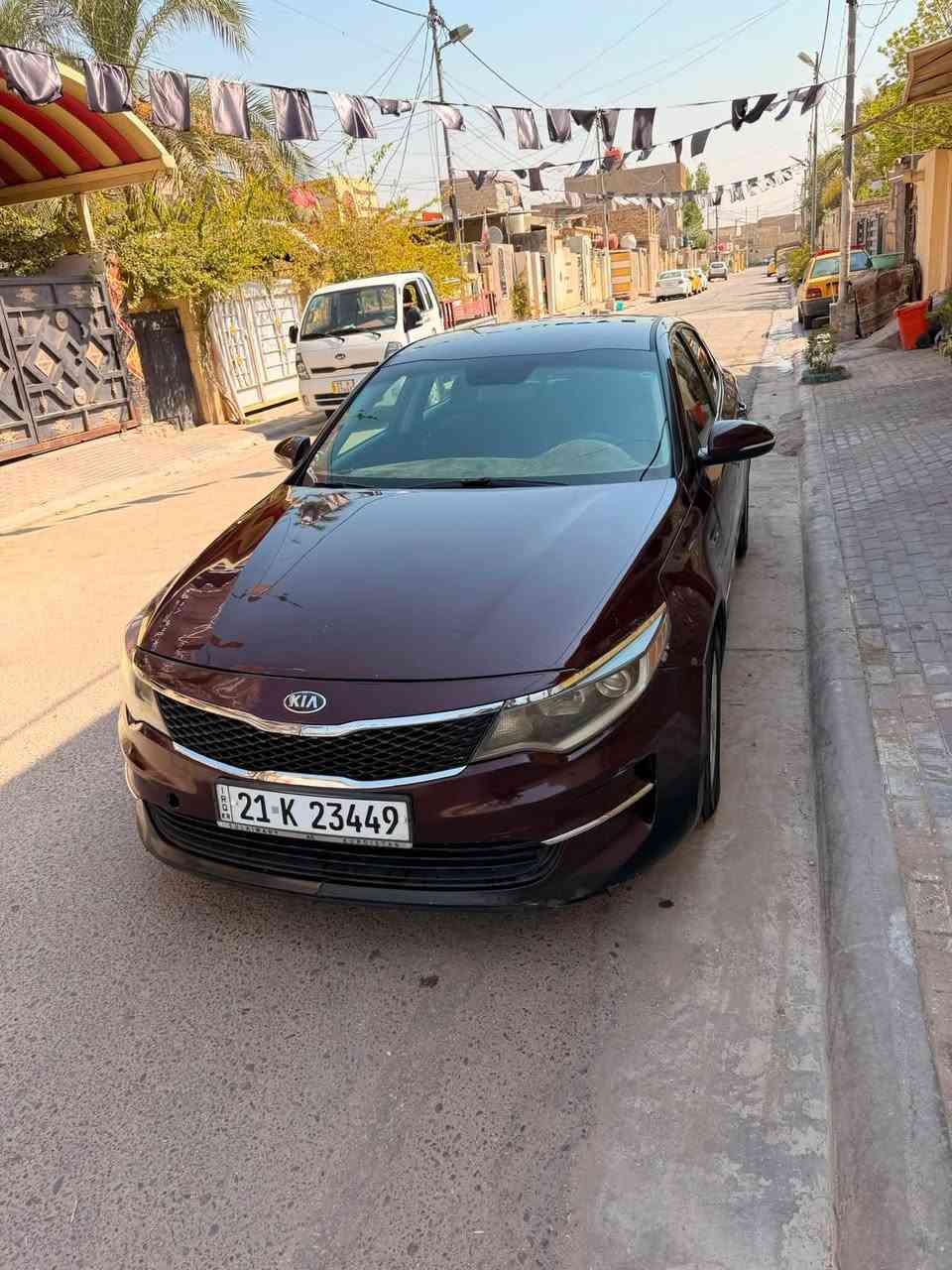 يالله لبيع كيا أوبتما موديل 2018وارد أمريكي  حادث السياره بيها جاملغ امامي وبابين جهة السايق وشويه من الحاملغ الخلفي سونار السياره موجود  بل منشور شواصي ولغد ودواخل مكفوله لايرباك سياره هزه وسنويه قبل شهر مسويهن سياره حلوه مالت جناي مواصفات السياره شاشه كامره اشاير بل مري حساسات خلفيه رادار امامي ورادار خلفي الجنطه بصمه ويل  كب كروم تبريد ثلج مكينه 2400 تحكم إستيرن جهتين مثبت سرعه سياره معروفه مواصفاتها مكان السياره كربلاء السعر 108 الرقم *********** تريد وكاله او تحويل اني حاضر
