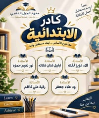معهد الجيل الذهبي • كادر الابتدائية • تعليم