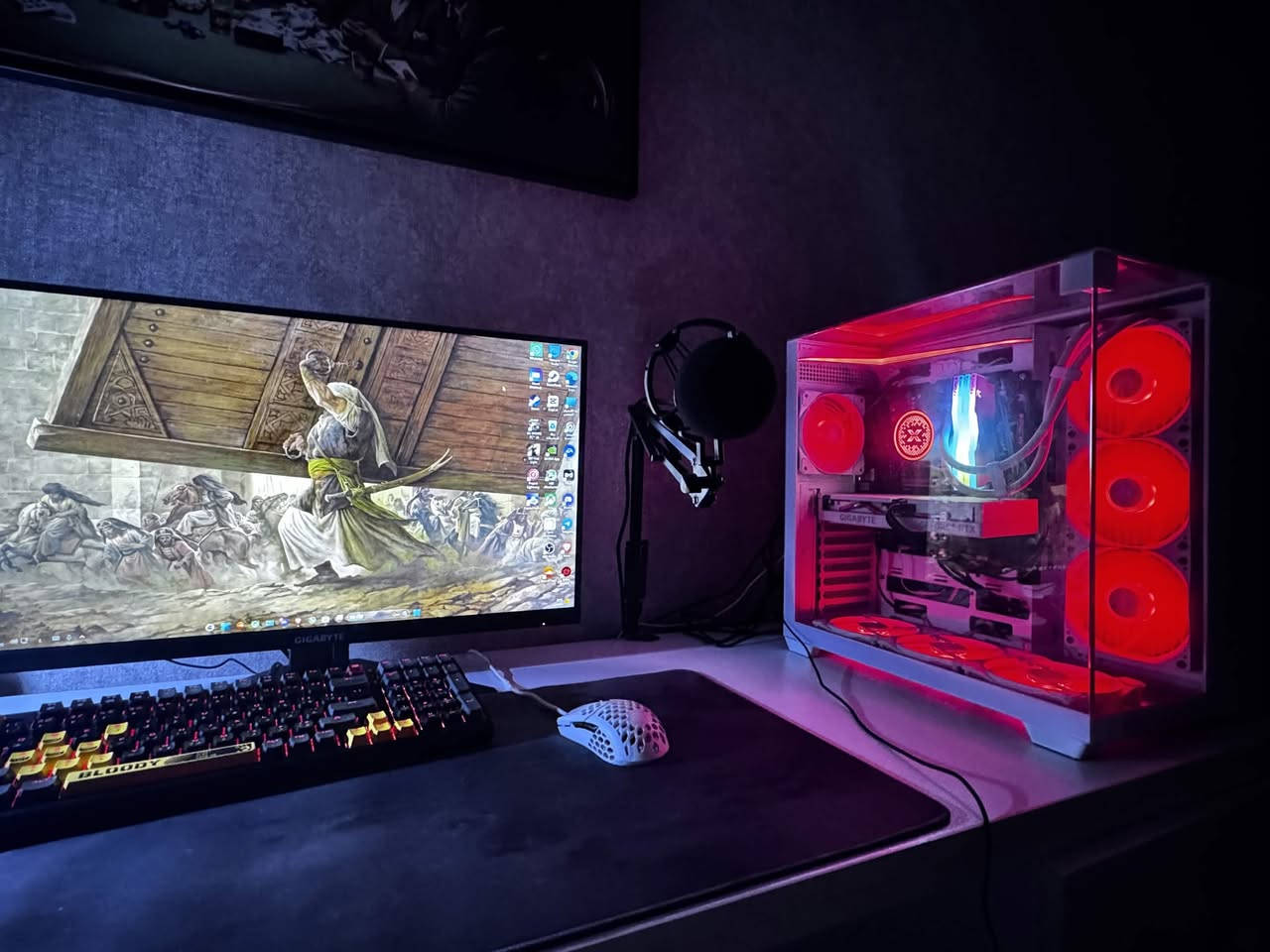 Rtx 4060 3 fan 8g

Amd ryzen 5600x 

Ram 32 ddr4 4000 T-force 

M.B gigabyte B550 MK 

Hard LEXAR SSD M.2 1T

PSU ROKET 650

UPS FSP CHAMP 1K

GIGABYTE MONITOR g27f2 170 HZ (27 )

COOLING FENIX 360 

ARCTIC WH EN43000 

ميز كوستم 

كرسي

Mouse coler master 

Keyboard bloody s98 red switch 

Headset asus tif gaming                                                                                جوستك اكسبوكس وان

*********** واتساب فقط 

عنواني بغداد الجديده 

ملاحظة :- كل المذكور يباع شامل
