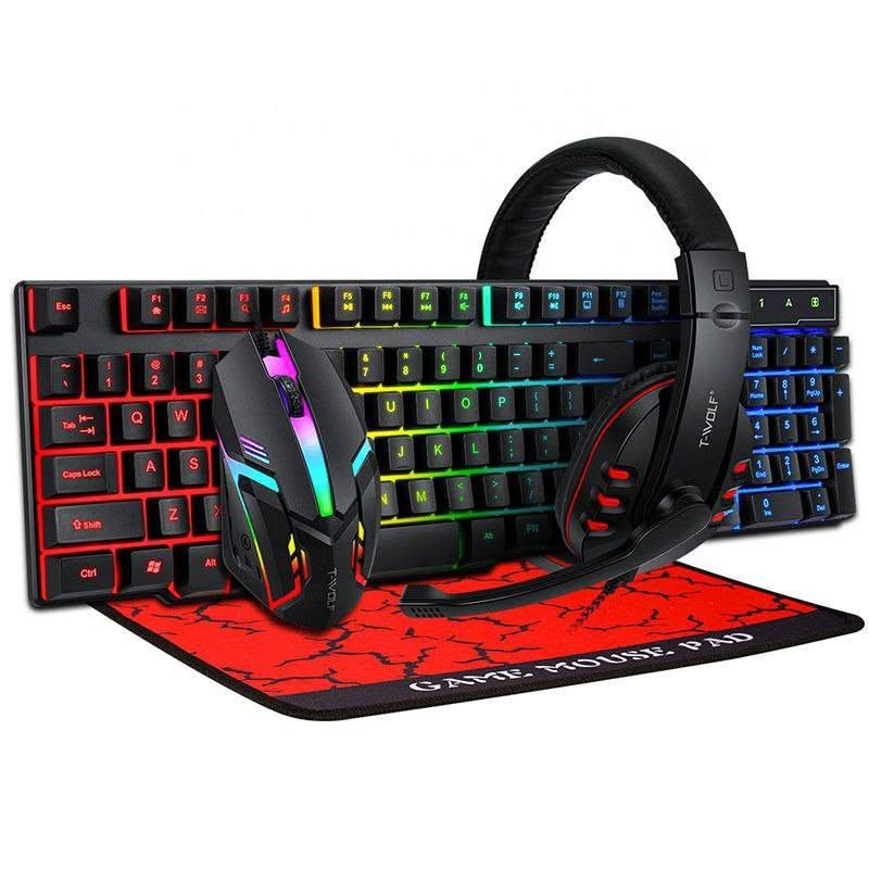 ⚡️ مميزات مجموعة R8 2025 RGB BLACK KIT 4-in-1 (Keyboard + Mouse + Pad + Headset) –
🚀 أداء ألعاب متكامل
– لوحة مفاتيح مزودة بإضاءة RGB متعددة الأنماط لتجربة ألعاب مميزة في الظلام. 
– ماوس بجودة عالية مع مستويات DPI قابلة للتعديل تقريباً حتى 1200 DPI. 

🔌 توصيل سهل وسريع
– جميع المكونات تعمل بتوصيل USB مباشرة، بدون تعقيد. 

🖱 وسّادة ماوس كبيرة – تحكم دقيق
– تشمل مجموعة 4-in-1 وسادة ماوس مطوّلة لتغطية مساحة اللعب بالكامل مع قاعدة مانعة للانزلاق. 

🎧 سماعة رأس مدمجة (Headset)
– جزء من الحزمة: سماعة رأس تتناسب مع جلسات اللعب الطويلة. 

🧊 إضاءة وتصميم جذّاب
– RGB مدمج في لوحة المفاتيح والماوس والوسادة — يعطي طابع احترافي ومظهر رائع. 

🎮 متوافق مع أجهزة متعددة
– مناسب للكمبيوتر، اللابتوب، وأجهزة الألعاب التي تدعم USB — حل “كل شيء في حزمة واحدة” للاعبين.

 اقم *********** 

📦 السعر :  35,000 الف 💥
