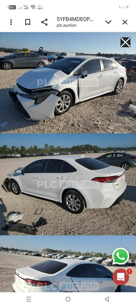 كورلا موديل 23ماشيه ٩٠الف تبديل فقط بنيد بابل بسمي تحويل ثاني يوم السعر 128وبيها مجال
