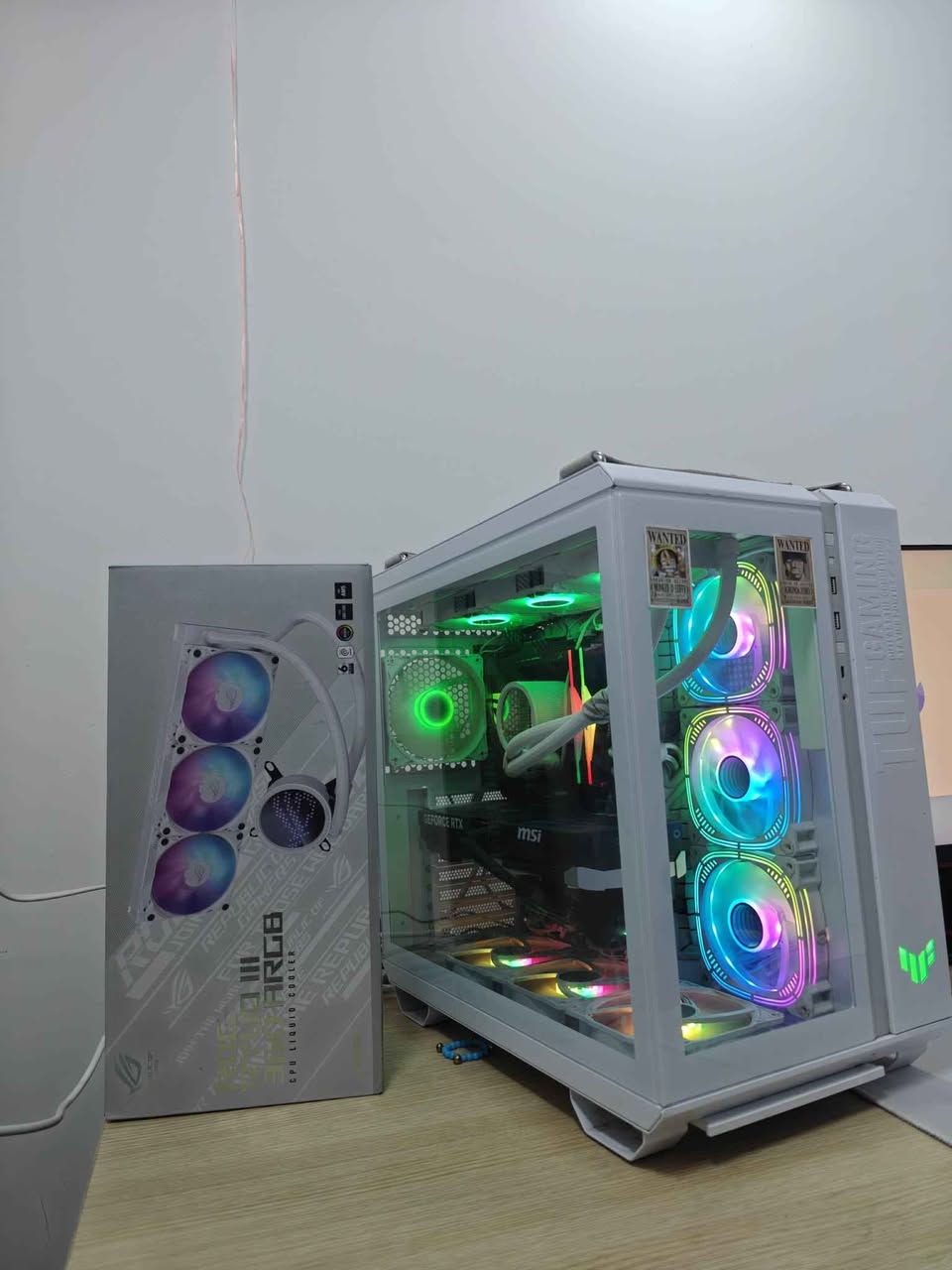 1》GPU● RTX 5070 ti 16gb msi 3fan vintus oc 
2》CPU●  I9 14900K 
3》BORD● asus rog strix z790-E gaming wifi 
4》PSU●  asus rog strix 850w 80plus gold full modler 
5》RAM●  XPG 2X 32GB / 64GB 6000mhz 
6》Hard● 1tb nvme samsung evo 970 plus 
7》Cooler● asus rog ryuo iii 360mm aio 
8》CASE●  asus tuf gaming GT502 plus 7fan 

2700$

*********** كويسينجاك, أربيل
