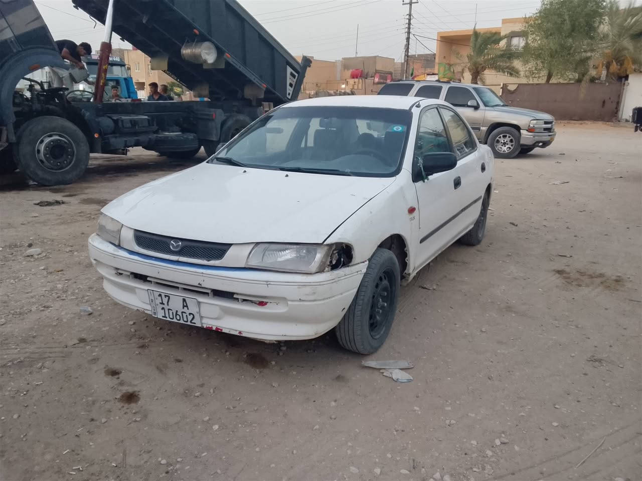 السلام عليكم مازدا للبيع حجم 323 مكينه وگير كورولا شرط گير اوتوماتيك رقم مثنى انگليزي السنويه لل 30 السعر 22 وبيها مجال *********** مكان السياره بل نجف
