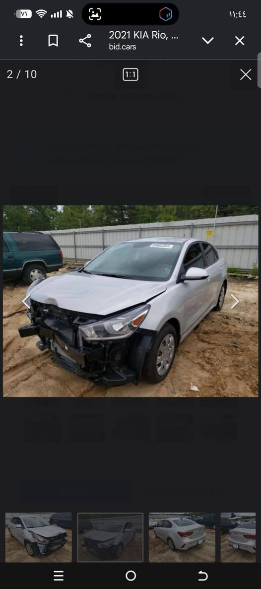 السلام عليكم كيا ريو للبيع موديل 21 ماشيه 62 السعر 105 @***********

نص مكتوب في الصور:
- 2021 KIA Rio, ... bid.cars
- 2021 KIA Rio, ...
- bid.cars
- 2 / 10
- 9 / 10
- أنت
- ٢٠٢٠/١٢/٢٦، ٦:٤٥ م
- رد