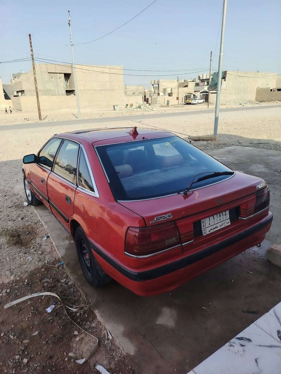 السلام عليكم مازدا حجم 626 للبيع موديل 1991 رقم صلاح الدين ألماني اليف شرط التحويل سنويتها ضايعه يمي بيها واجهيه كير ومحرك شرط كهربائيات شغاله الصدر وتايرات تعبانه السعر 20 وبيها مجال الاستفسار *********** مكاني تكريت

