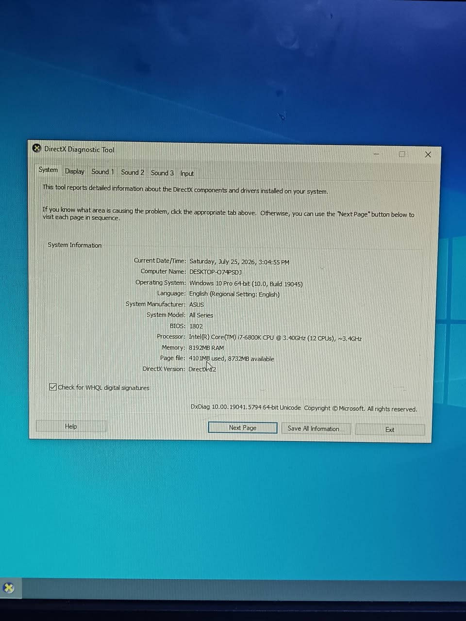 كمبيوتر • i7-6800K • مستعجل