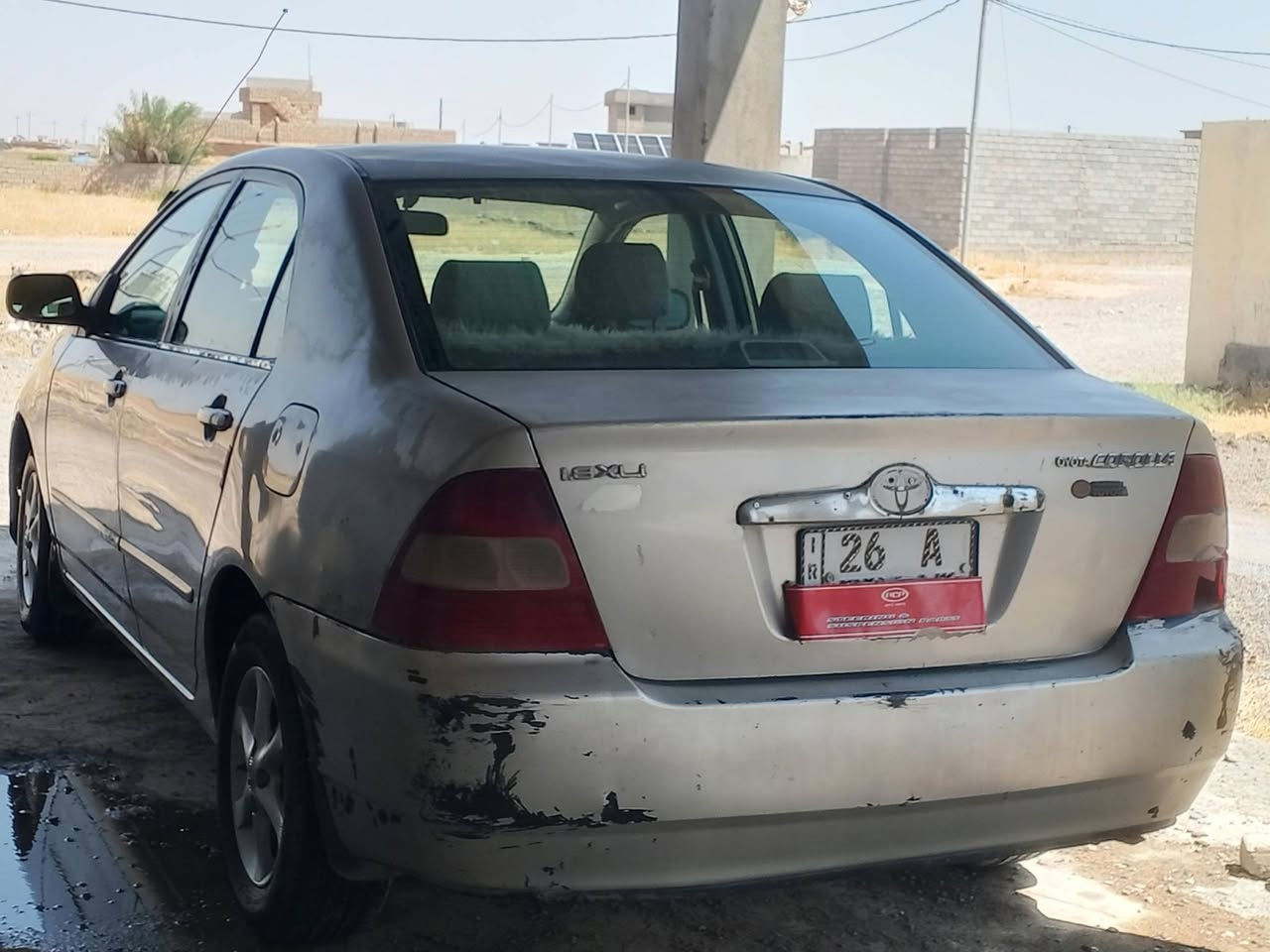السلام عليكم ورحمة الله وبركاته كورلا بيكاتش 2001 بدون ضرر بس جارده محرك گير صدر تايرات تبريد كل شرط بس گير عادي رقم صلاح الدين دولي تحويل مباشر سنويه 29 كابون بانزين سياره حلوه حيل سعر السيارة 52بيها مجال رقم الهاتف *********** الموقع الزاب قرية اشريعه حي الله الگرايب
