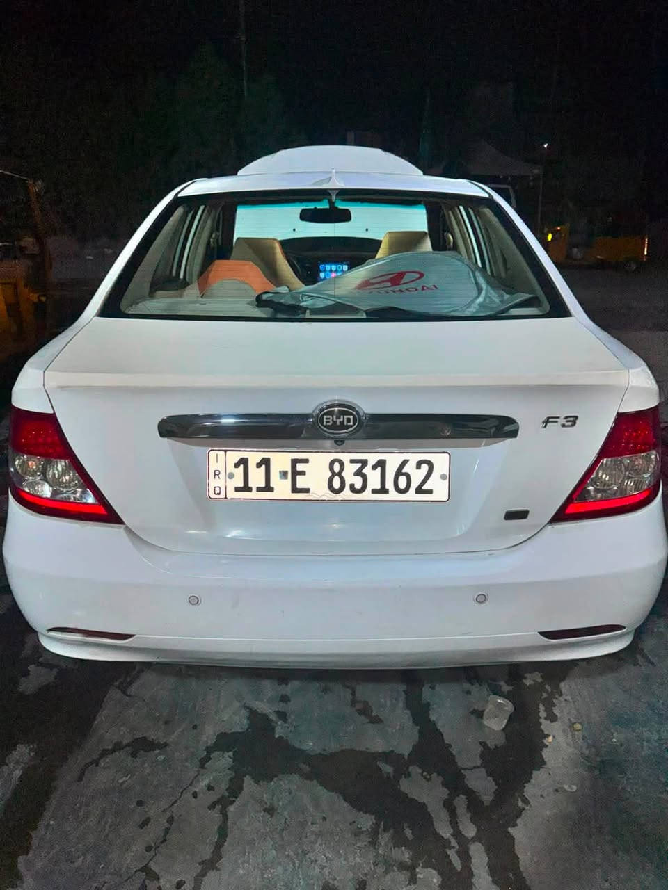 السلام عليكم BYD f3 ٢٠١٣ گير مكينة خير من الله تبريد خير من الله سيارة ما بيها أي نقص السونار مرفق بالمنشور  ٦٥ وبيها مجال العنوان بغداد الأورفلي رقم الهاتف ***********
