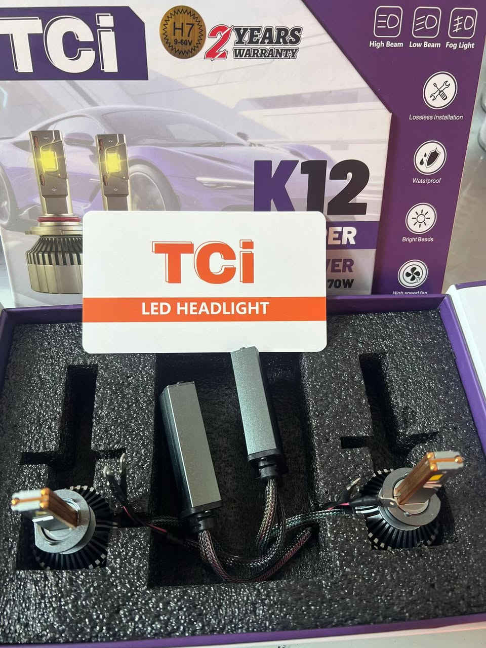 ليد TCI شمسي 3 براد 150 واط للتك
ضمان سنة حقيقي من تاريخ الشراء  
متوفر الأرقام H4/H7/H11/H1
للتواصل خاص او واتساب ***********
