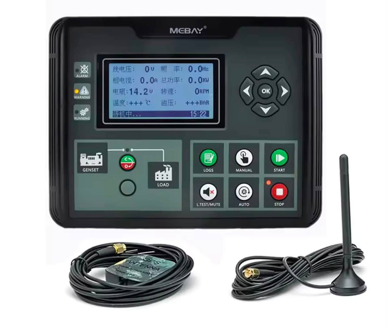 تحية طيبه للجميع 
توفر لدينا شاشه نوع mubay dc52c ذلت الحكم عن بعد بواسطه الانترنيت 
والعديد

جهاز Mebay DC52C هو شاشة تحكم ذكية متطورة (Genset Controller) مخصصة لتشغيل وإيقاف ومراقبة مولدات الكهرباء (الديزل، البنزين، والغاز) بشكل أوتوماتيكي. يتميز هذا الموديل بدعمه الكامل لوظيفة AMF (Mains/Generator automatic switching control)، مما يعني أنه يراقب خط الكهرباء الوطني (الشبكة العامة) ويقوم بتحويل الحمل تلقائياً بين الوطنية والمولد عند انقطاع التيار أو عودته.فيما يلي أبرز المواصفات الفنية والميزات الخاصة بجهاز Mebay DC52C:⚙️ المواصفات والشاشةشاشة العرض: شاشة LCD بمقاس 3.5 بوصة وبدقة عالية (240 × 128) محمية بطبقة من الأكريليك لمنع الخدوش.واجهة المستخدم: تدعم عرض المعاملات عبر مؤشرات تناظرية (Analog Pointers) وأرقام رقمية مع لوحة أزرار من السيليكون المقاوم لظروف العمل.المعالج: مزود بميكروكمبيوتر أحادي الشريحة 32-بت عالي الأداء لضمان سرعة الاستجابة والدقة.اللغات: تدعم واجهة التشغيل 6 لغات مختلفة.📊 مراقبة المعاملات (Parameters)يقوم الجهاز بقراءة وعرض البيانات الحيوية للمحرك والمولد بدقة عالية، وتشمل:بيانات المحرك: سرعة الدوران (RPM)، ضغط زيت المحرك، حرارة المحرك، مستوى الوقود، وجهد البطارية.بيانات المولد والوطنية: التردد (Hz)، الجهد الكهربائي للفيسات (Phase Voltage)، والتيار المستهلك.🛡️ أنظمة الحماية الأوتوماتيكيةيوفر التحكم حماية متكاملة للمولد ويقوم بإطفائه فوراً في حال رصد أي خلل لتجنب التلف:الحماية من السرعة الزائدة أو المنخفضة (Over/Under speed).الحماية من انخفاض ضغط الزيت أو ارتفاع حرارة المحرك.الحماية من انخفاض مستوى الوقود.الحماية من الارتفاع أو الانخفاض الحاد في الجهد والتردد.🔌 الاتصال والتحكم الذكيمنفذ USB: يتيح لك ضبط وتعديل كافة الإعدادات والبرمجة عبر الكمبيوتر حتى دون الحاجة لتوصيل طاقة خارجية بالجهاز.إصدارات متطورة (4G/RS485): تتوفر فئات من هذا الموديل (مثل DC52C-4G أو DC52CR) تدعم التتبع عبر الـ GPS، والتحكم عن بُعد بالكامل عبر تطبيق الهاتف الذكي أو المتصفح من خلال السحابة (Cloud Control)، بالإضافة إلى منفذ RS485 للتواصل الصناعي.

تابعوا
 صفحتنا على التكتك لطفآ

https://vt.tiktok.com/ZS45tNFkp/ 
او الاتصال بنا ***********
