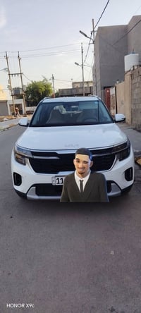 كيا سلتوس2024 لون  ابيض/خليجي رقم بغداد دولي تحويل مباشر بأسمي  ماشية ...