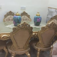 ميز تركي مع ست كراسي حجم كبير مكاني بغداد حي الحسين السعر 850وبي مجال ...