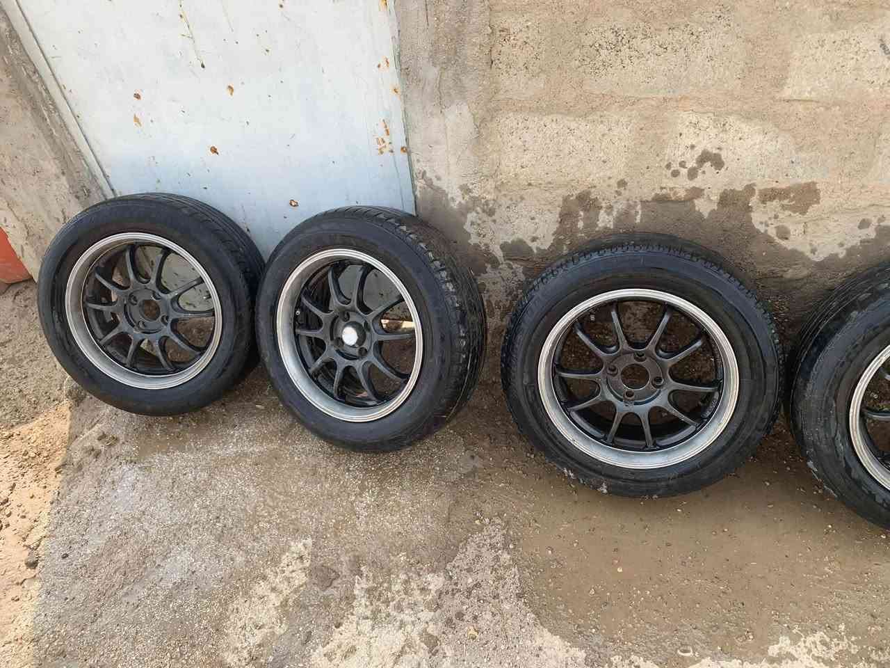 تايرات نص عمر • حجم ١٥ • نضيفات مكفولات