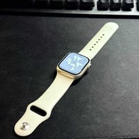 ساعة ايل Series 9 حجم 41mm  ذاكرة 64 ، بطارية 91% ، لون Starlight alum...
