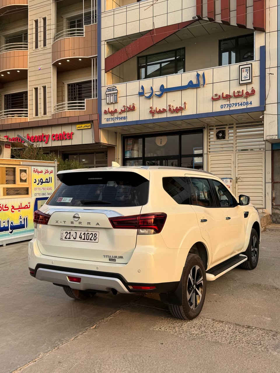 تحيه طيبه……
للبيع نيسان X-TERRA 
موديل 2024 خليجي ضمان شركة السور 
7 راكب محرك 2.5 
ماشيه 10 الف كيلو متر اخت الزيرو 
رقم سليمانيه وسنويه ورقم كله جديد وبأسمي 
مواصفات (بصمه-دخول ذكي-شاشه وكامره وحساسات-كشنات جلد-داخل جملي-مري شفط…….الخ)
السياره بعدها بحالة الوكاله ومكفوله حته من الرصعه مابيها اي ملاحضه ابداً 
مكان السياره ديالى خانقين 
وبسعر مناسب جداً 250 ورقه وبي مجال للشراي 
للاستفسار *********** خناقين, ديالى
