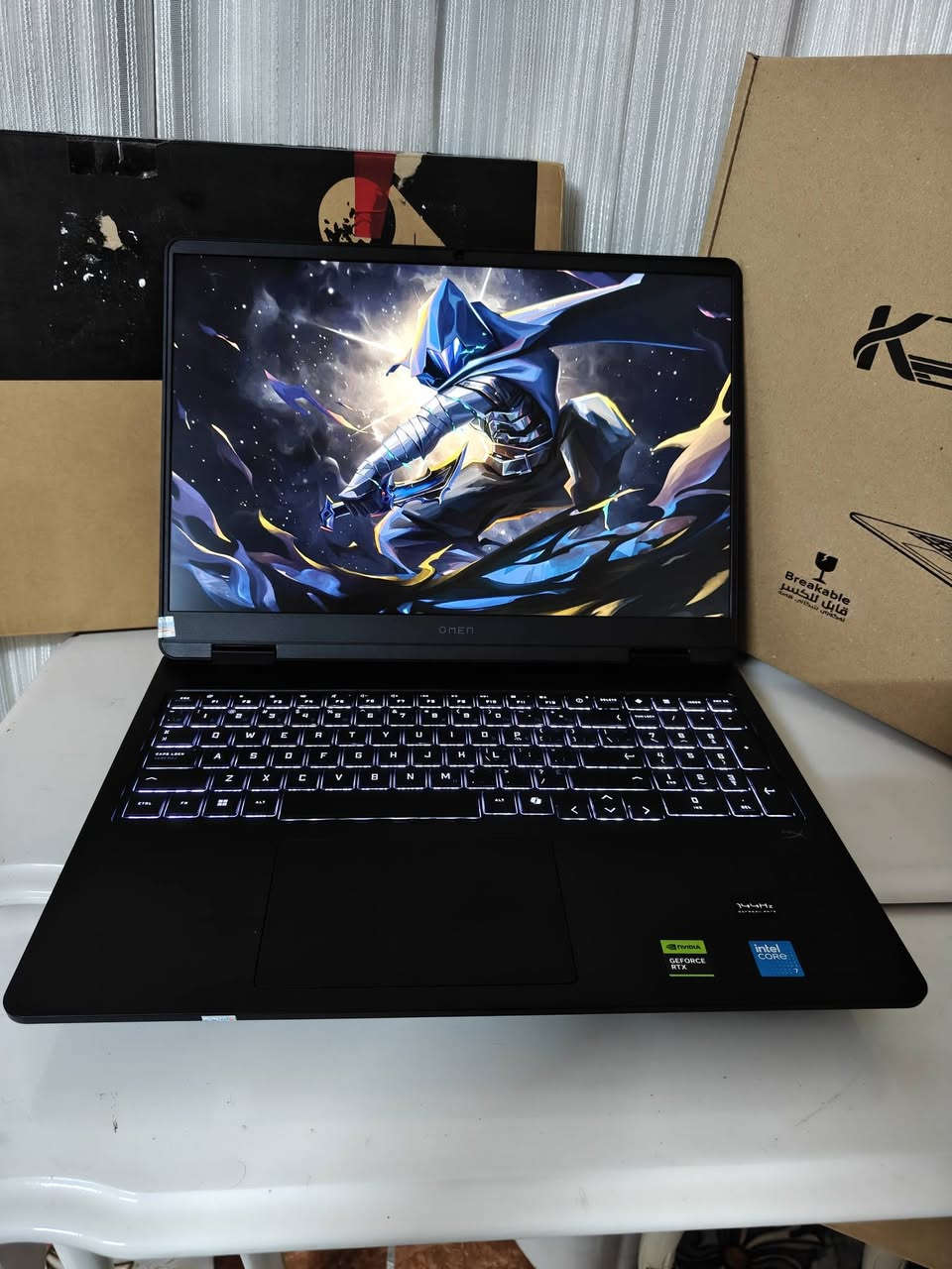 🚀 للبيع: OMEN Gaming Laptop 16 (بحالة Open Box - جديد تماماً بسعر جملة🔥)
💻 المواصفات الاحترافية (Specifications):
🧠 CPU: Intel® Core™ 7 240H ⚡

🎮 GPU: NVIDIA® GeForce RTX™ 5070 (8GB GDDR6) 🚀

🔋 RAM: 16GB DDR5 (5200 MT/s)

💾 Storage: 1TB PCIe® Gen4 NVMe™ SSD

🖥️ Display: 16.0" FHD+ (1920x1200) 🎯

⌨️ Keyboard: White Backlight Keyboard
💿 OS: Original Windows 11 Home 🔷

✨ حالة الجهاز:
Open Box / Like New (جديد تماماً - أصلية بالكامل 📦):

📞 للتواصل (واتساب أو ماسنجر):

📱 رقم الهاتف: ***********

📍 العنوان: كركوك - بنجا علي (کەرکوک - پەنجا عەلی)

🏢 شركة خوبيب للابتوبات - Khubaib Laptops
