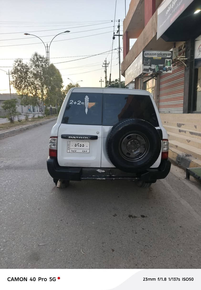 نيسان باترول ٢٠٠١ مزاد كركوك 
صبغ عام جمالي  طايرات جديد باتري جديد 
وكالة بااسمي مكاكن كركوك 
سعر ٧٥ بي مجال 
***********
