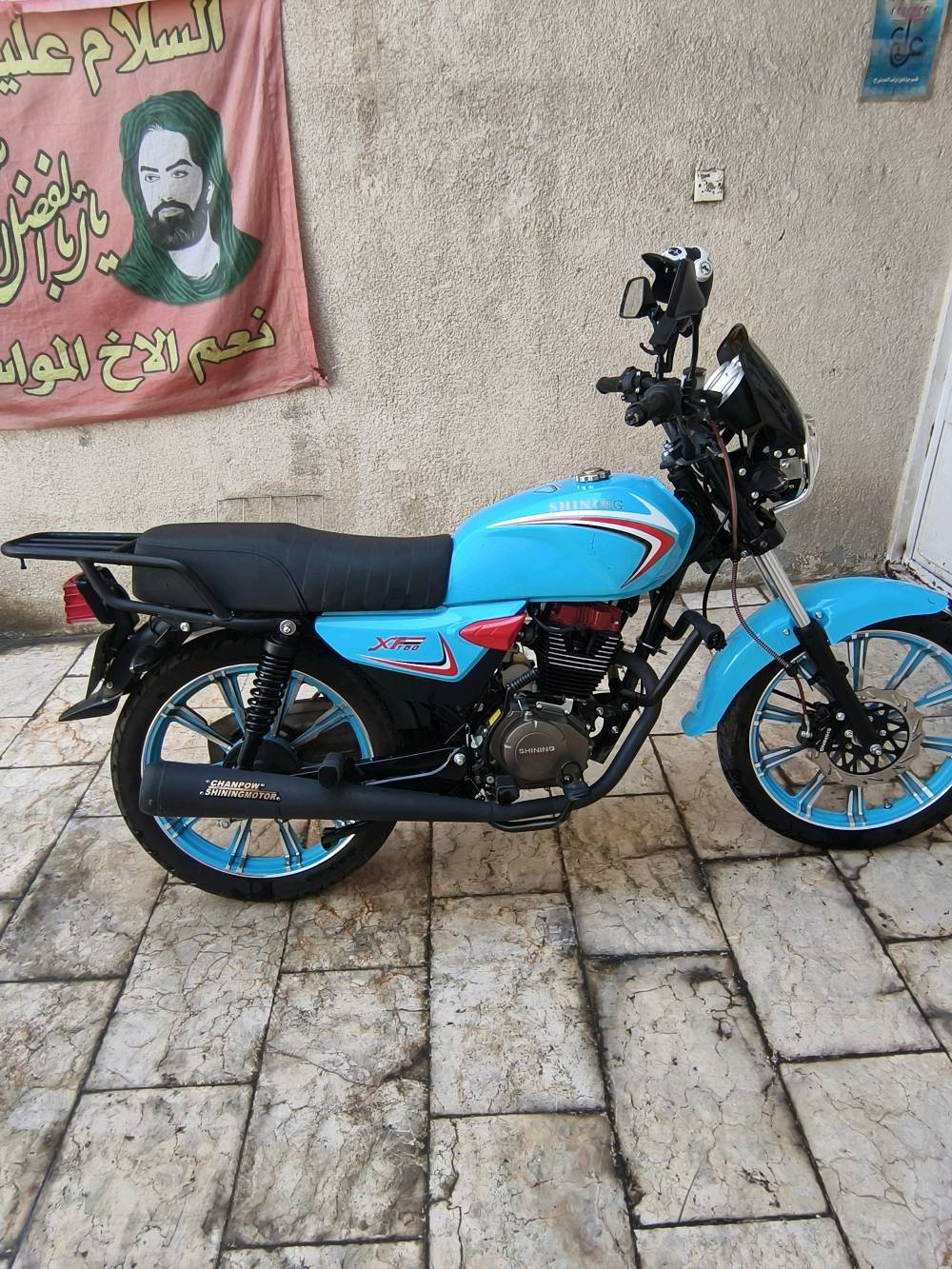 دراجه شاينيك 2023 مرقم بغداد مكاني الحريه دراجه جديده قبل شهر اخذتها السعر مليونين وبي مجال***********