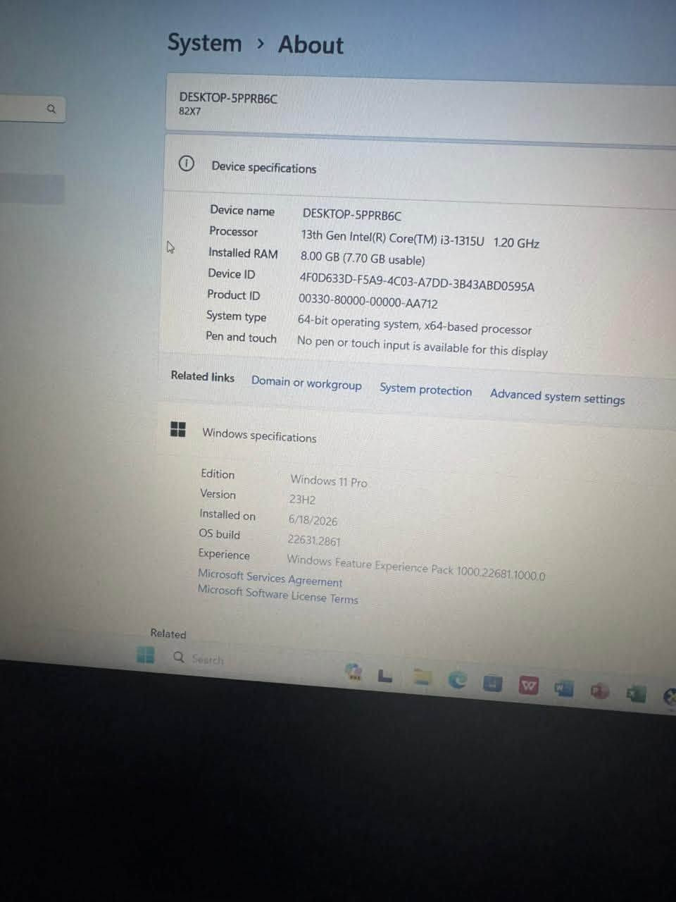 نوع النظام: windows 11 pro
64bit
المعالج:intel core i3 جيل 13(1.20GHz)
RAM:8G
الشاشه: oled 14 إنج
المواصفات الاضافية مذكورة في الصور

عدد الحاسبات 2 نفس المواصفات جديدات مامستخدمات ولا مرة مع الكارتونة وكل ملحقاتها كاملة 

السعر 💵:500الف للحاسبة الواحدة 
للاستفسار الاتصال:***********

المكان:بابل-حلة
