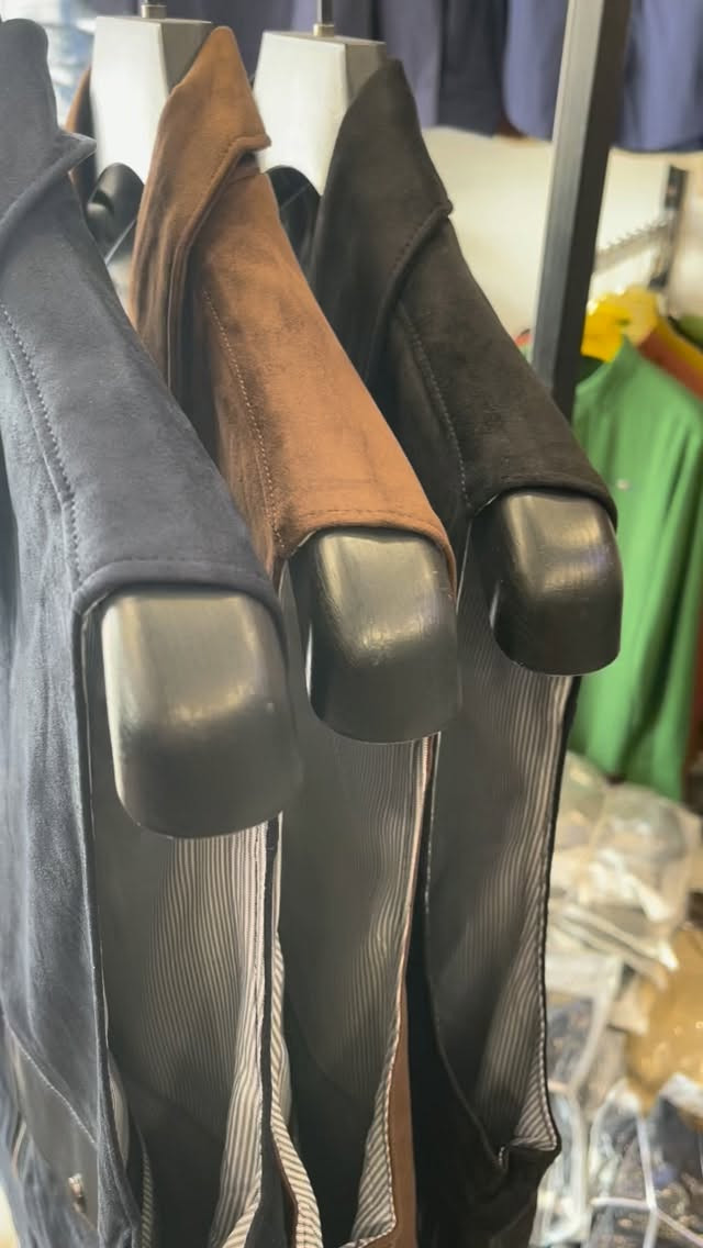 أزياء شعيب • شامو مبطعم جلد • مقاسات M-XXL