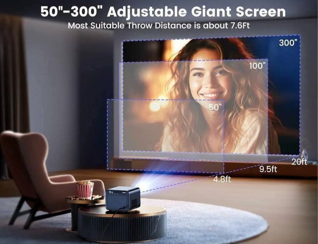 بسعررررررر.  (100) الف دينار فقط الجهاز جديد لوك
🔥جهاز العرض wimus  k9 ✔️smart projector ✔️
داتا شو اندرويد 
 هو من احدث أجهزة العرض الذكي يعرض بدقة أصلية تبلغ Full HD (1080P)  الوان سينمائية بأعلى دقة 📽️🎥
بعد ما تحتاج تروح للسينما جبتلك السينما البيتك 🥰😍
يتميز بمواصفات محبوبة 🥰
% يدعم إدخال فيديو 4K، ويتميز بوظائف التركيز التلقائي وتصحيح الانحراف التلقائي لسهولة الإعداد. (أوتو فوكس )
المواصفات الرئيسية :-
%يتميز جهاز العرض wimius k9 بمواصفات متقدمة تجعله مناسبًا لتجربة السينما المنزلية: 
الدقة والسطوع: 
% الدقة الأصلية: 1920 × 1080 بكسل (Full HD).
% دعم 4K: يقبل إشارات فيديو بدقة 4K.
% السطوع: حوالي 1500 لومن ANSI. و 40.000 لومن
% نسبة التباين: 50000:1

محرك بصري محكم الغلق: تصميم لمنع دخول الغبار وتقليل البقع السوداء على الشاشة.
المنافذ: يشمل منفذي HDMI، ومنفذي USB، ومنفذ AV، ومنفذ صوت 3.5 ملم.
عمر المصباح: يصل عمر مصباح LED إلى 180.000 ساعة. 
###المواصفات 
% الدقة والسطوع: دقة عرض أصلية Full HD (1920x1080) مع دعم لفك تشفير محتوى 4K وسطوع يصل إلى 1500 ANSI Lumens.
 % النظام الذكي: يعمل بنظام Linux المدمج الذي يوفر وصولاً مباشراً لتطبيقات مثل Netflix وYouTube وPrime Video وHulu.
% الصوت: مزود بمكبرات صوت مزدوجة بقدرة 10 واط أو 20 واط (حسب الإصدار) تدعم تقنية Dolby Audio لتجربة صوت محيطي.
% الضبط التلقائي: يتميز بخاصية التركيز التلقائي (Auto Focus) وتصحيح انحراف الصورة (Keystone) سداسي الأبعاد لضمان صورة مستقيمة وواضحة في ثوانٍ. 
الاتصال والمميزات الإضافية:
%لاسلكياً: يدعم تقنية WiFi 6 الأسرع للبث، وBluetooth 5.2 ثنائي الاتجاه لتوصيل سماعات خارجية أو استخدامه كمكبر صوت.
%المنافذ: يحتوي على منافذ HDMI مزدوجة، ومنافذ USB، ومنفذ شبكة RJ45، ومخرج صوت. كذلك ايثرنت 
^التصميم: يتميز بنظام بصري محكم الإغلاق (Fully Sealed) لمنع دخول الغبار، مما يطيل عمر المصباح الذي يصل لآلاف الساعات.
يوجد توصيل بغداد والمحافظات ب ٥ الف فقط
للتواصل رقم الهاتف ***********
