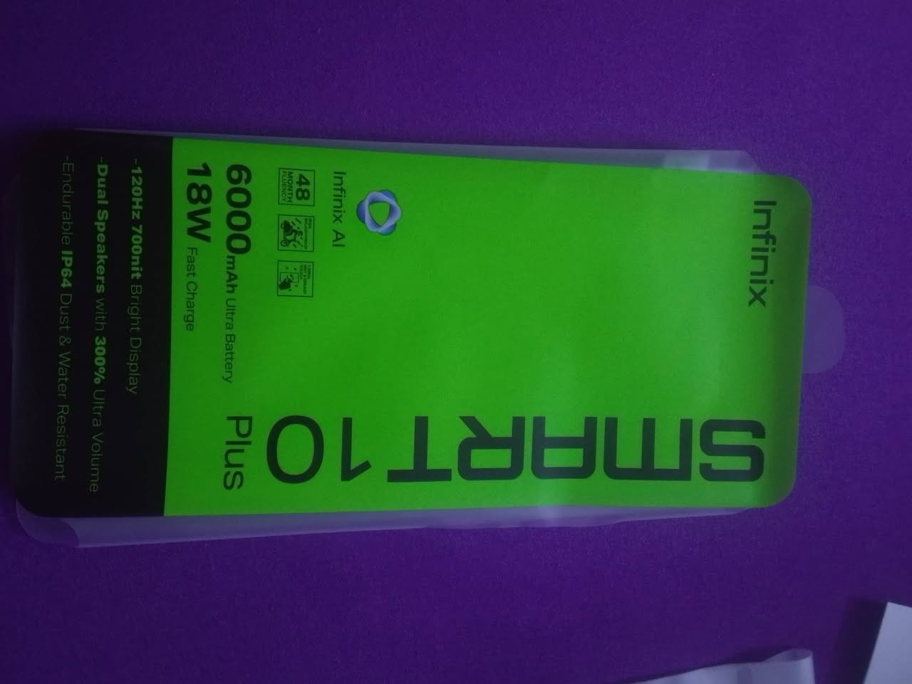 بسبب الوعود الكاذبة
انفنكس اسمارت 10 بلس ذاكره 128 ذاكره عشوئيه 8
البطاريه 6000🔋

شحن 18w🔋

صوت 300% محيطي🔊

شاشه 120 Hz💥

مقاوم للماء و الغبار معيار ip64💦

 الون ازرق مغلف حمايه 

كامل ملحقات استعمال 6 اشهر 

كفر دفتري جلد هديه وياه 🎁

السعر 150 بي مجال للشراي ❤️

واتس ***********

عنوان بغداد
