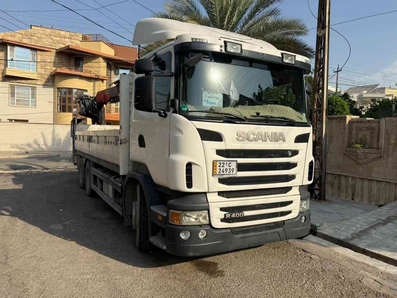 سكانيا ٢٠١١ • كرين بافنكر ١٩٠٠ • طقم تاير جديد
