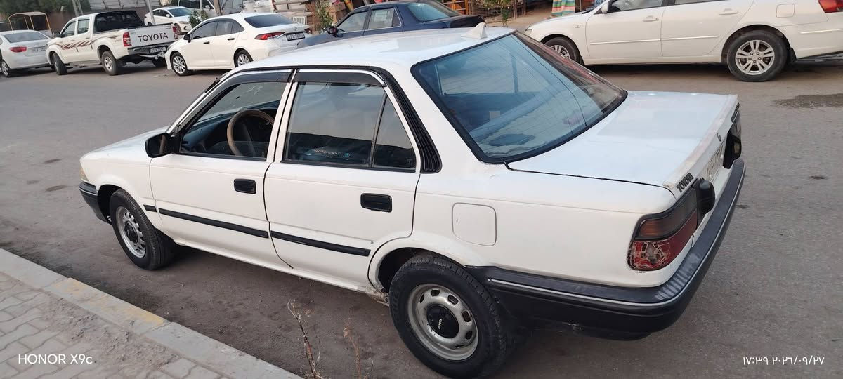 كورلا 90 يسرى بلاد
بيع او مراوس 
كير عادي
كير عادي 
السعر 42 بيهه مجال 
رقم بغداد مشروع وطني
كير ومكينه جدد لا تبخير ولا تنقيص ولا حت نضوح
حداديه كامله حت دبلات
داينمو جديد
فريز جديد
ديلكوو جديد هوه والوايراات
تايرات كلهن نظاف
باتري جديد 
تخم تاير
نقوصاته فقط مشط ستيرن
بس داير جاملقات خلفيه صبغ
بقيه سياره كلهه بلاديه بدون صبغ ولا ضربه 
مكان بابل

السعر 42 بيهه مجال
بيع مستعجل 

***********

نص مكتوب في الصور:
- HONOR X9c
- ١٧:٣٩ ٢٠٢٦/٠٩/٢٧
- HONOR X9c 17:39 2026/09/27
- ١٧:٤٩ ٢٠٢٦/٠٩/٢٧
- ١٧:٤٠ ٢٠٢٦/٠٩/٢٧