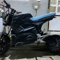 دراجة كهربائية • ٦ بطاريات • بدها فرامل أمامية