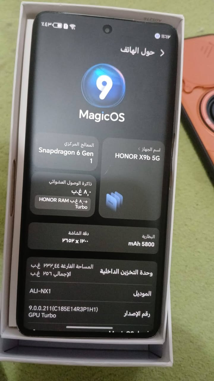 سلام عليكم
هونر X9b 5g للبيع
الجهاز نضيف كلش مداخل تصليح
سعر الجهاز 300 الف وبي مجال
للأستفسار :- ***********
