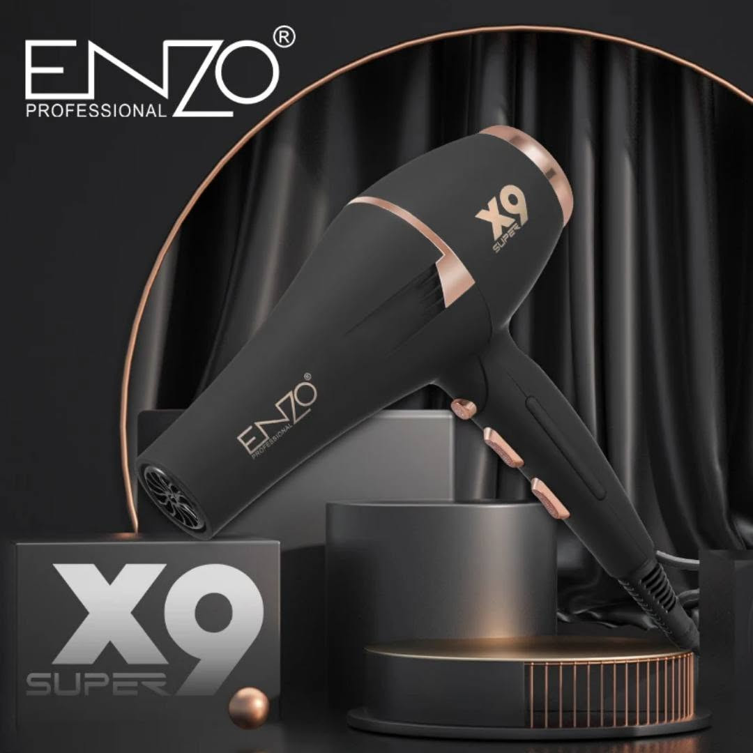 🔥 مجفف الشعر ENZO XO9 SUPER 🔥
✨ نوعية أصلية واحترافية للصالونات
💨 أداء قوي وتجفيف سريع
🎯 مناسب للاستخدام اليومي والعمل الاحترافي
🛡️ ضمان ٦ أشهر
💎 جودة وتصميم أنيق يتحمل استخدام الصالونات
متوفر جملة ومفرد
📦 تجهيز للصالونات وأصحاب نقاط البيع
📩 للحجز والاستفسار راسلنا على الخاص.
***********

نص مكتوب في الصور:
- ENZO PROFESSIONAL
- ENZO PROFESSIONAL X9 SUPER
- new release
- إصدار جديد
- ENZO
- PROFESSIONAL