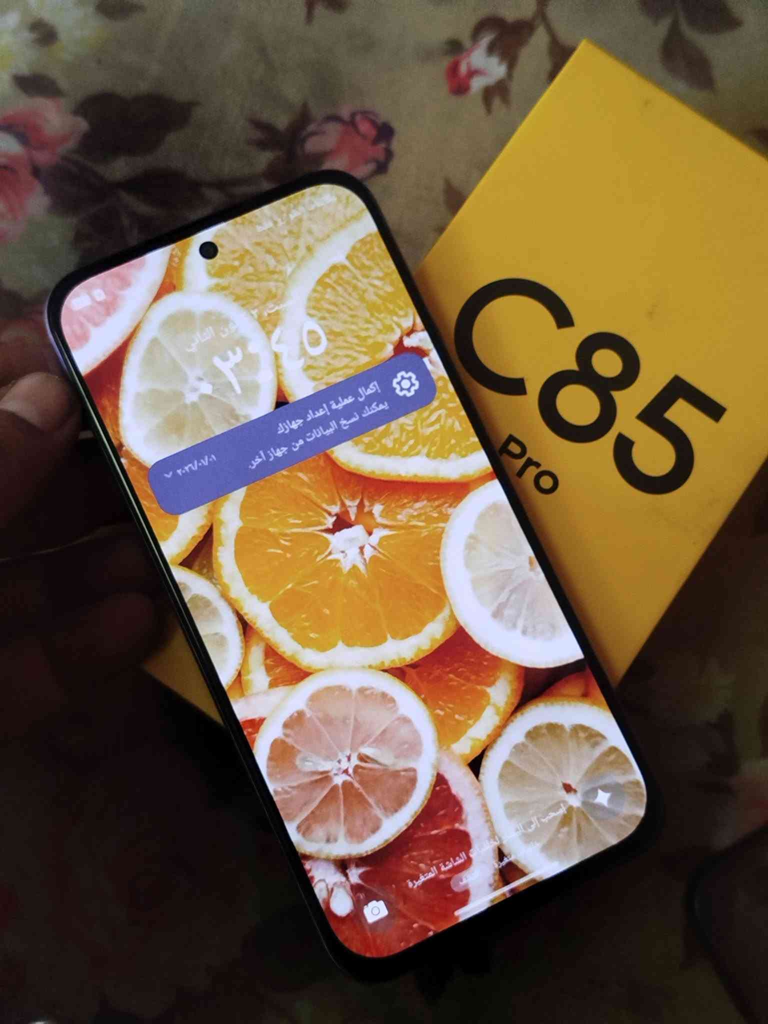 سلام عليكم جهاز ريليمي C85 برو للبيع
اخو الجديد نضافه فول 
ذكراه 256 رام 16  السعر 240 بيه مجال  مكاني بابل ***********
