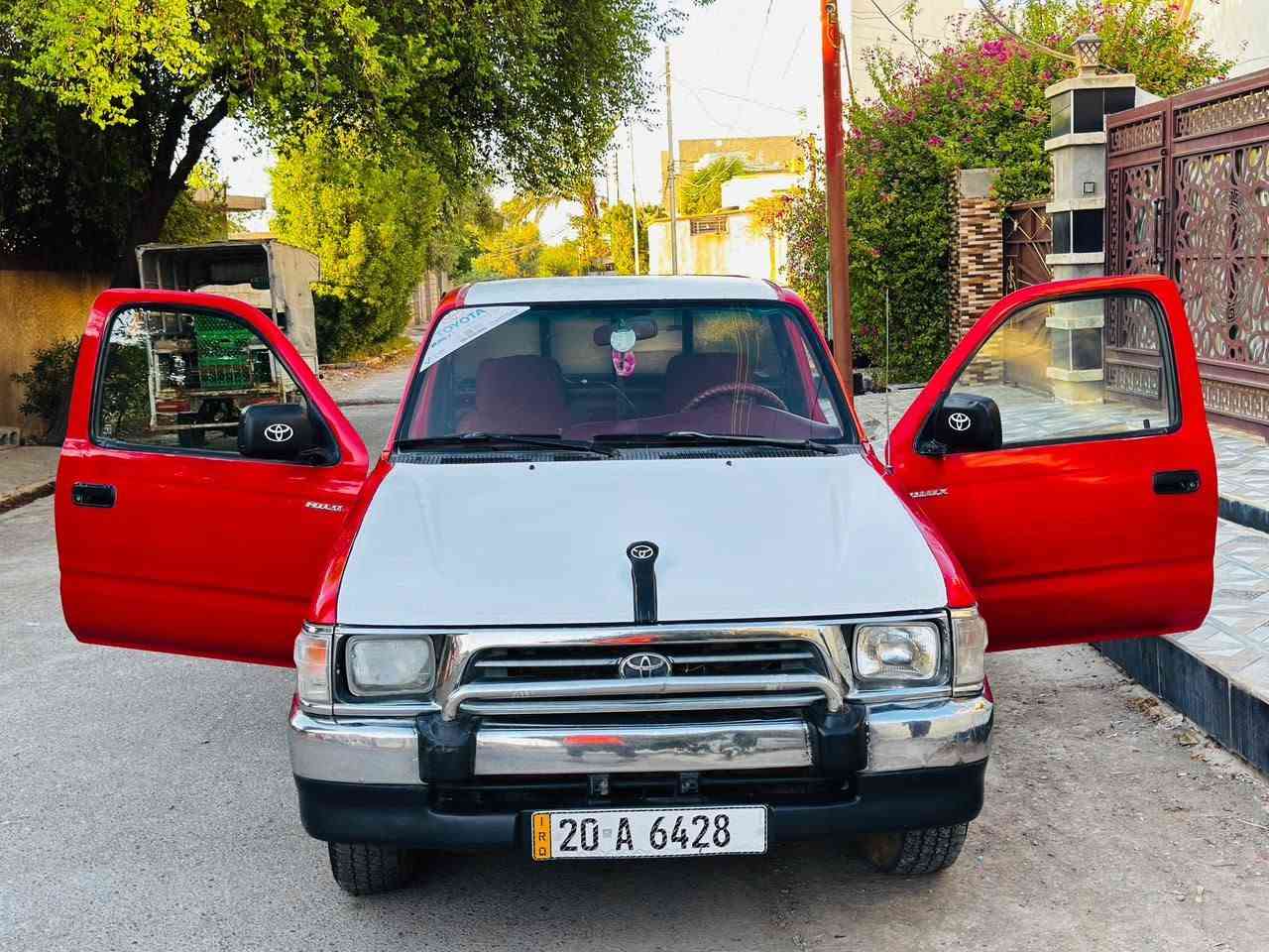🚙 للبيع تويوتا فلاحي موديل 2001
✅ محسن ومكفول
✅ كير ومكينة مكفولات
✅ تبريد
✅ تخم تاير وصدر تراي فول
✅ هزّة جديدة
✅ رقم إنكليزي جديد
✅ تحويل ثاني يوم
⚠️ يوجد صدا بسيط في الباب الخلفي وصبغ حسب مامأشر في الصور  فقط وغير هذا الشي السيارة كفالة عامة 

💰 السعر: 87 ورقة وبيها مجال بسيط

👀 السيارة تجي تشوفها بعينك وتفحصها بنفسك
🤝 وحياك الله وتدلل
📍 الموقع: ديالى – بعقوبة – قرب تقاطع القدس
📞 للاتصال: ***********
