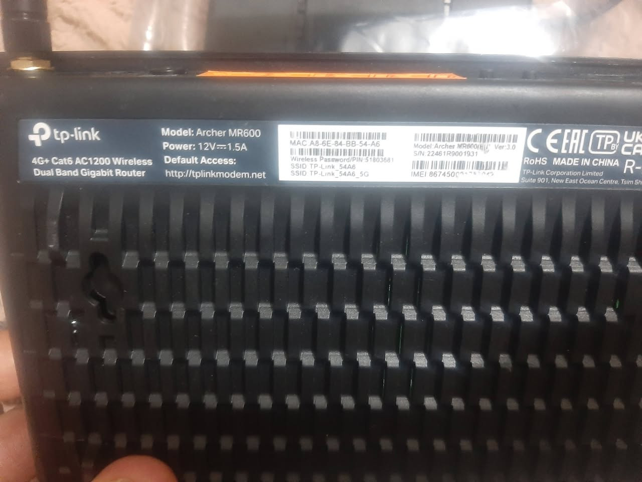 راوتر    tp_link mr600
مفتوح لكل الشبكات على الفحص 
السعر على الخاص او علق و يوصلك السعر
متوفر توصيل لكل المحافظات 
*********** اتصال & واتساب
