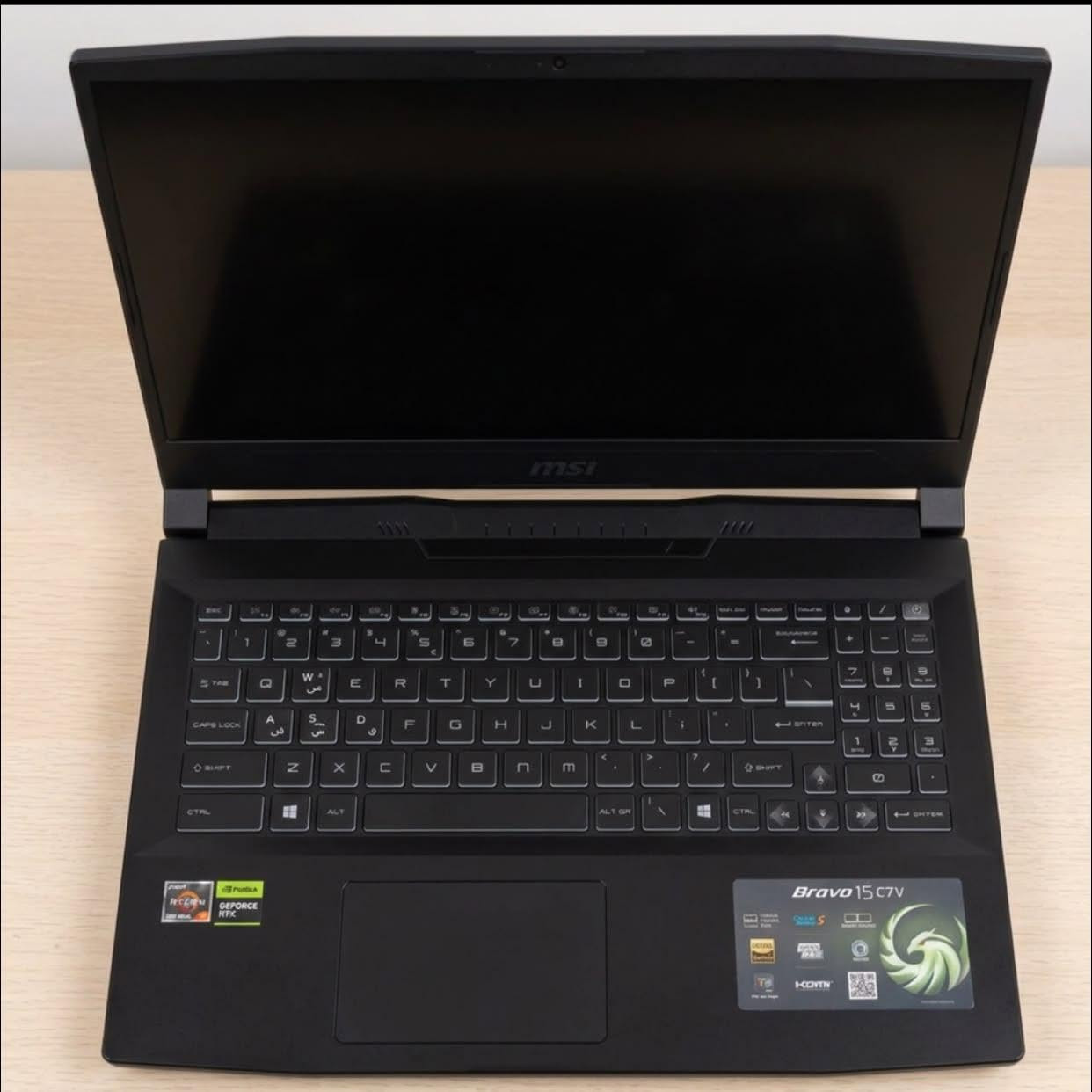 🔥 لابتوب ألعاب وتصميم احترافي للبيع - MSI Bravo 15 C7V 🔥
لابتوب قوي وجبار يجمع بين الأداء العالي في الألعاب الحديثة والتصميم والتنسيق الهندسي والبرمجة! 💻✨

📌 المواصفات الفنية بالتفصيل:
• الموديل: MSI Bravo 15 C7V
• المعالج (CPU): AMD Ryzen™ 5 7535HS (أداء قوي وسريع بسرعة تصل لـ 3.30 GHz)
• كرت الشاشة (GPU): NVIDIA® GeForce RTX™ 4050 بذاكرة 6GB (يدعم تقنيات الذكاء الاصطناعي والتتبع الضوئي DLSS 3) + كرت مدمج AMD Radeon™ Graphics
• الذاكرة العشوائية (RAM): 16 GB DDR5
• التخزين (SSD): 512 GB SSD NVMe سريعة جداً
• الشاشة: 15.6 بوصة بدقة FHD وسرعة تحديث عالية
• النظام: Windows 11 (64-bit) الأصلي

🎯 مناسب جداً لـ:
✅ أحدث الألعاب (PUBG, GTA V, Valorant, Cyberpunk, Call of Duty) على إعدادات عالية وFrame Rate ممتاز.
✅ برامج الهندسة والتصميم (AutoCAD, Revit, Premiere, Photoshop, Blender).
✅ أعمال البرمجة والدراسة والاستخدام المكثف.

✨ الحالة والملحقات:
• الجهاز بحالة ممتازة ونظيف جداً.
• مع الشاحن الأصلي.

💰 السعر: 1,000,000 دينار عراقي (مليون دينار)

للتواصل ***********
